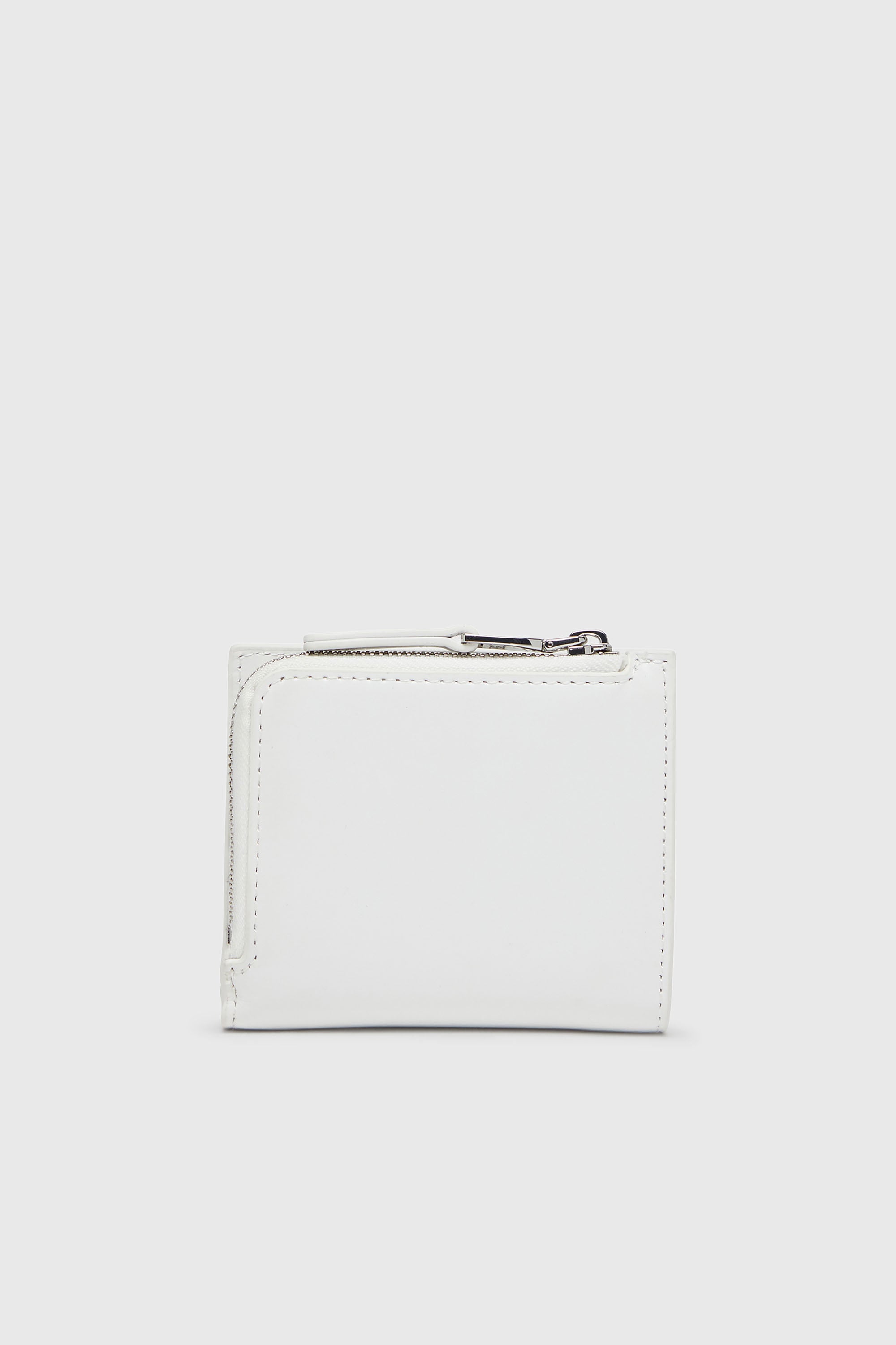 Diesel - 1DR BI FOLD ZIP L, Portefeuille en cuir &agrave; deux volets Femme in Blanc - 2