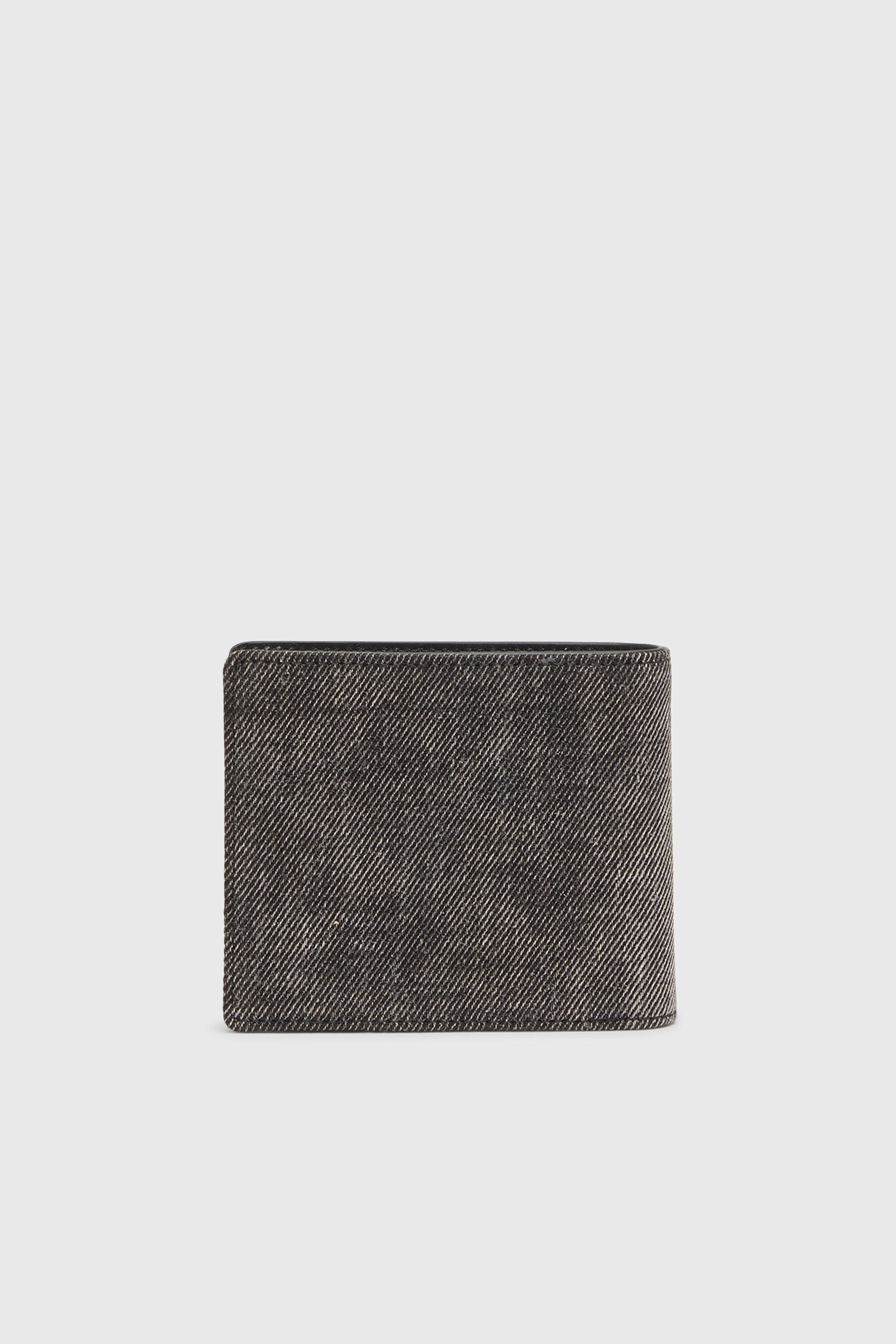 Diesel - 1DR BI FOLD COIN S 3D, Portefeuille en denim d&eacute;lav&eacute; Mixte in Gris - 2