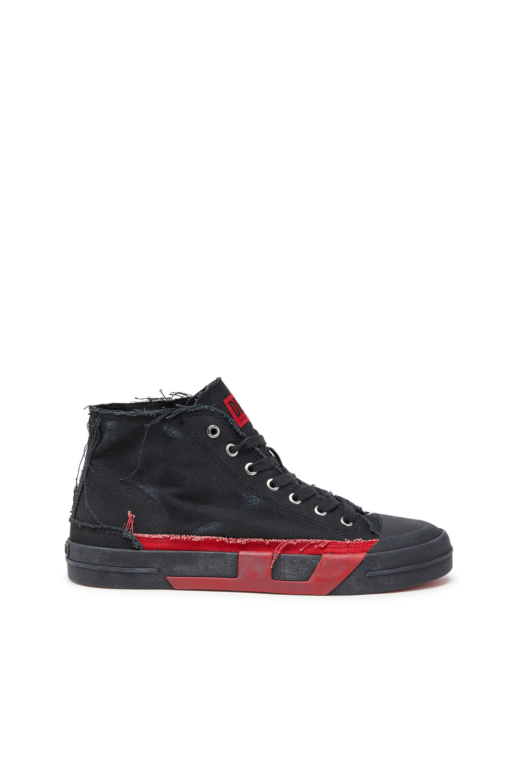 Diesel - S-D-VERSE MID II, S-D-Verse-Baskets montantes en toile vieillie Homme in Polychrome - 1
