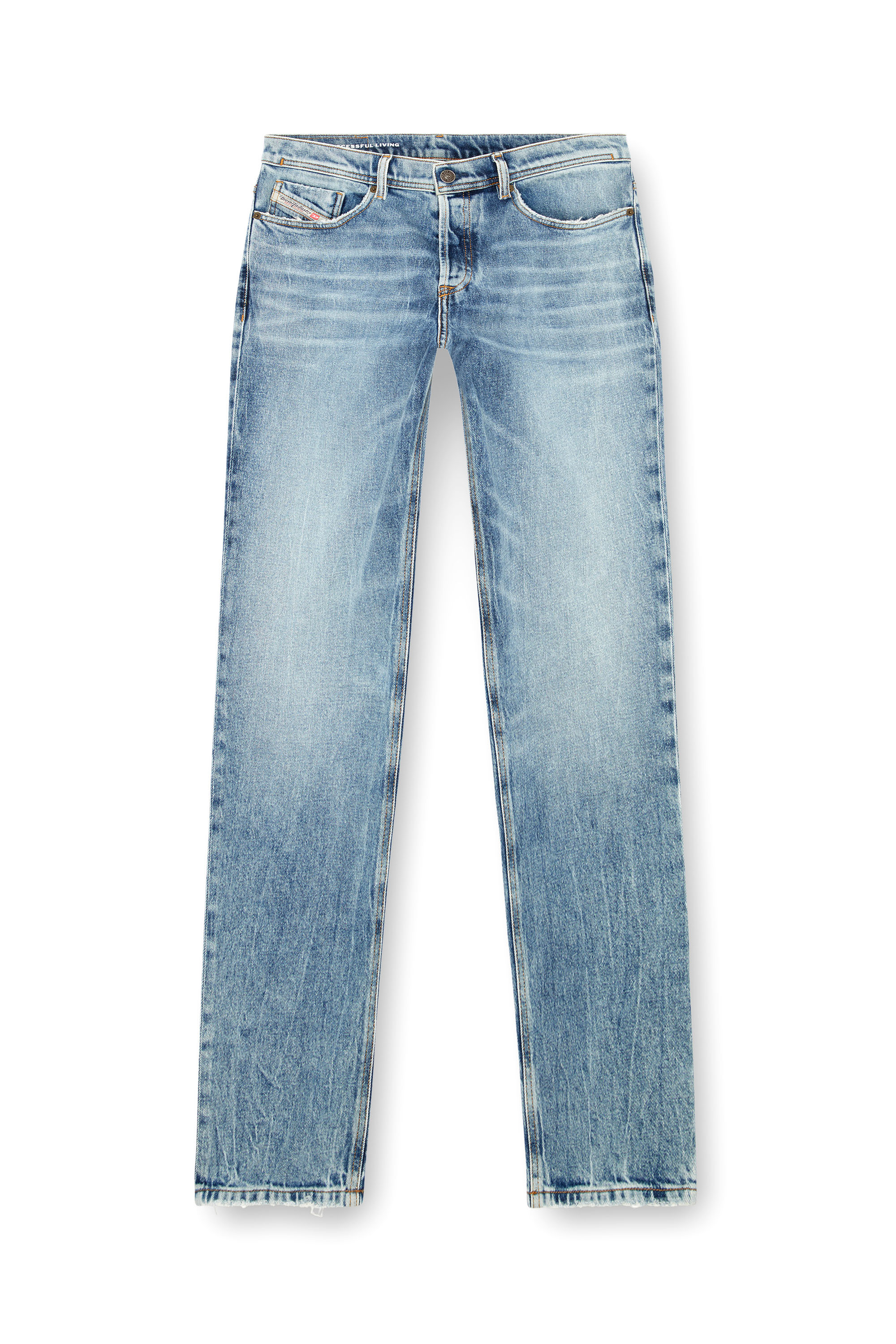 Diesel - Homme Tapered Jeans 2023 D-Finitive 09J54, Bleu moyen - Image 3