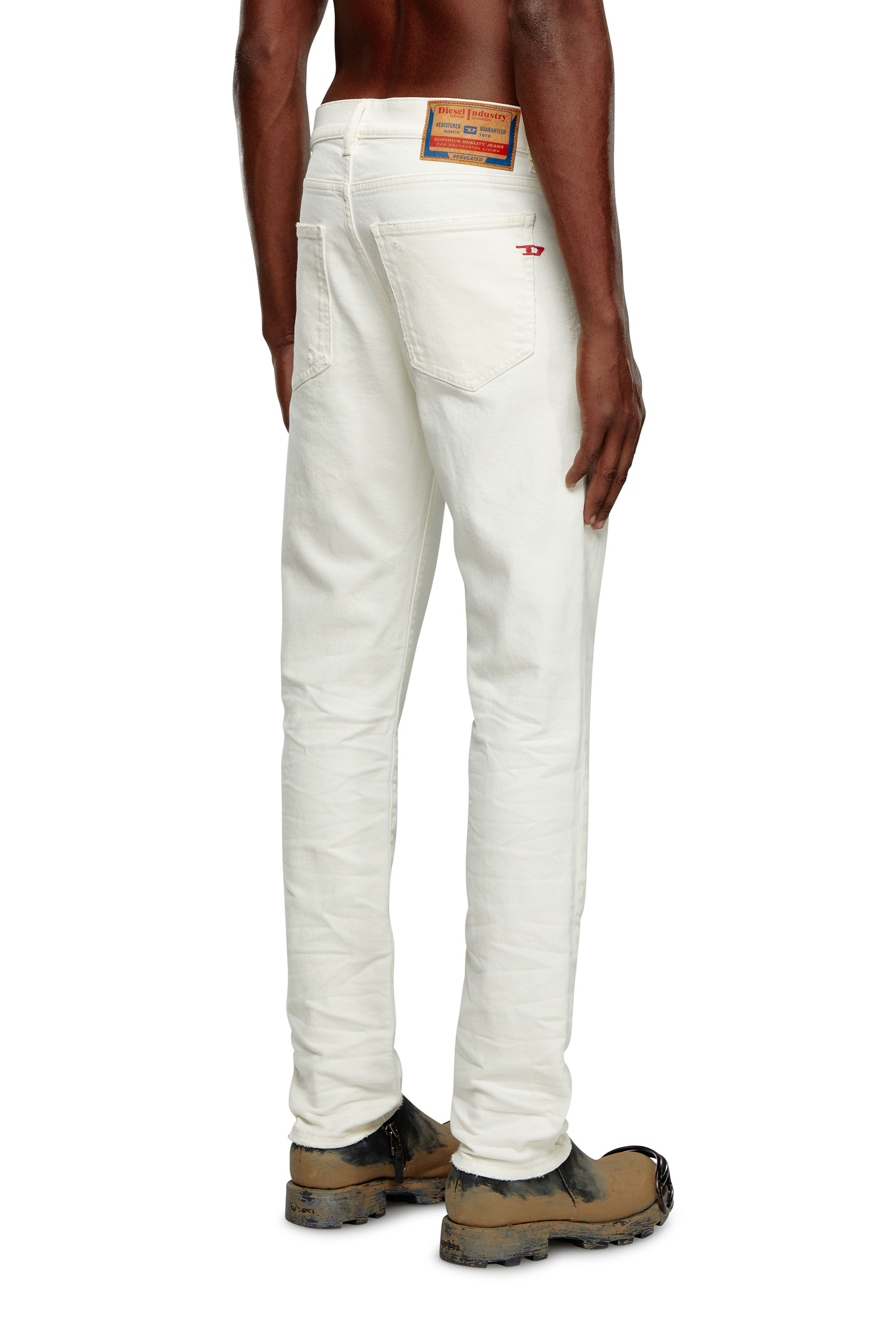 Diesel - Slim Jeans 2019 D-Strukt 09I15, Blanc - Image 2