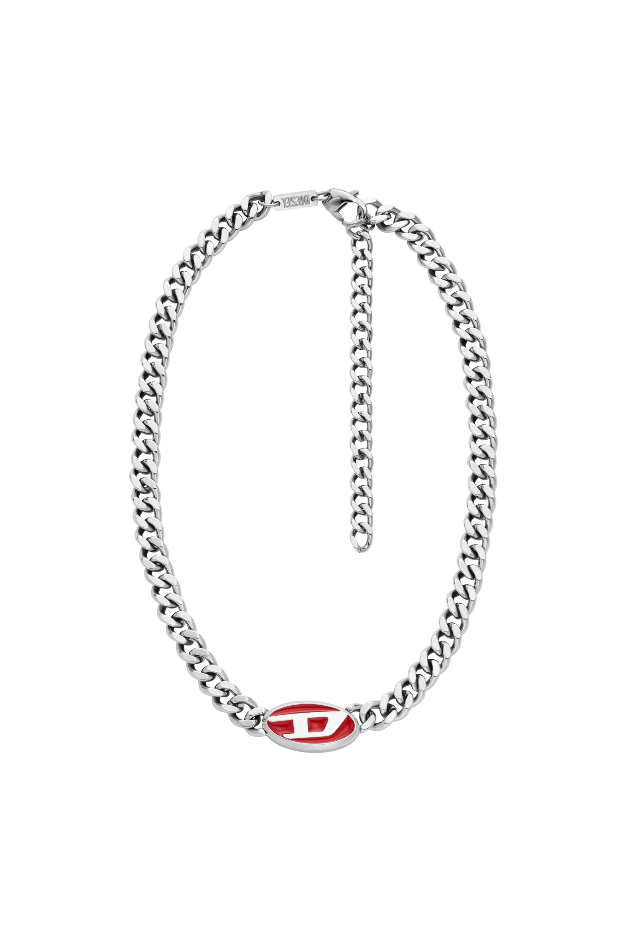 Diesel - DX1446, Collier chaîne en acier inoxydable Mixte in Gris argenté - 1