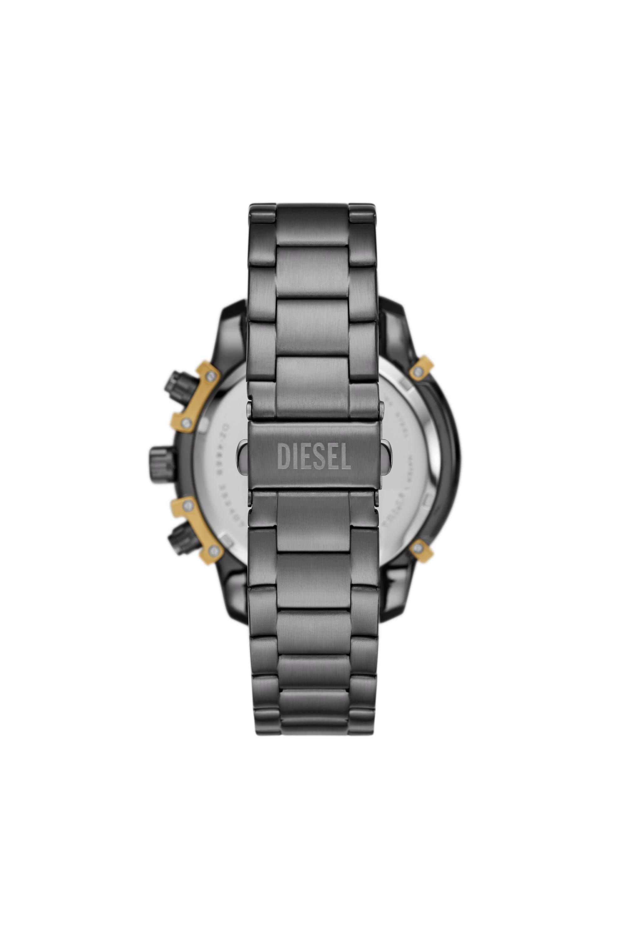 Diesel - DZ4668, Man's Griffed Two-Tone Stainless Steel Watch in Dark grey - 2