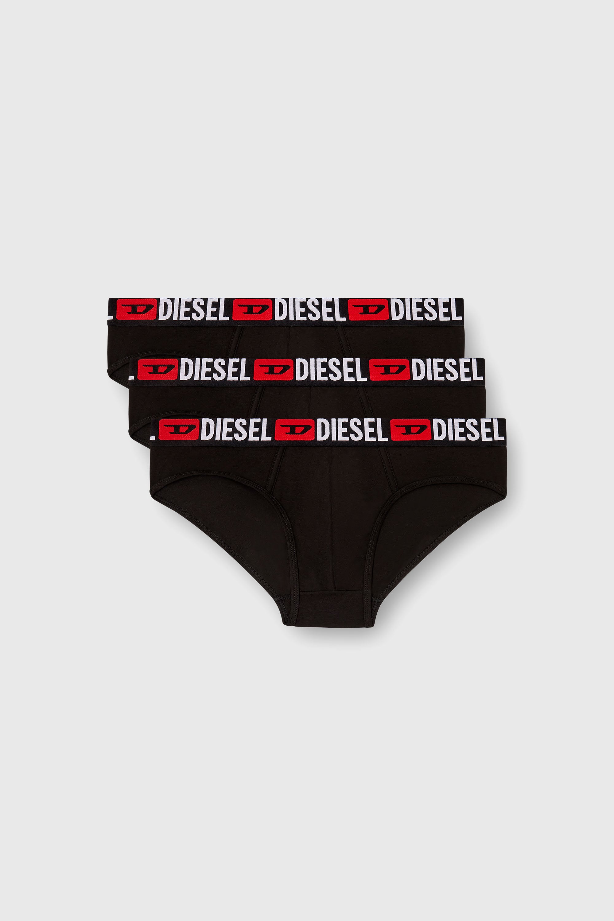 Diesel - UMBR-ANDRETHREEPACK, Lot de trois slips unis Homme in Noir - 1