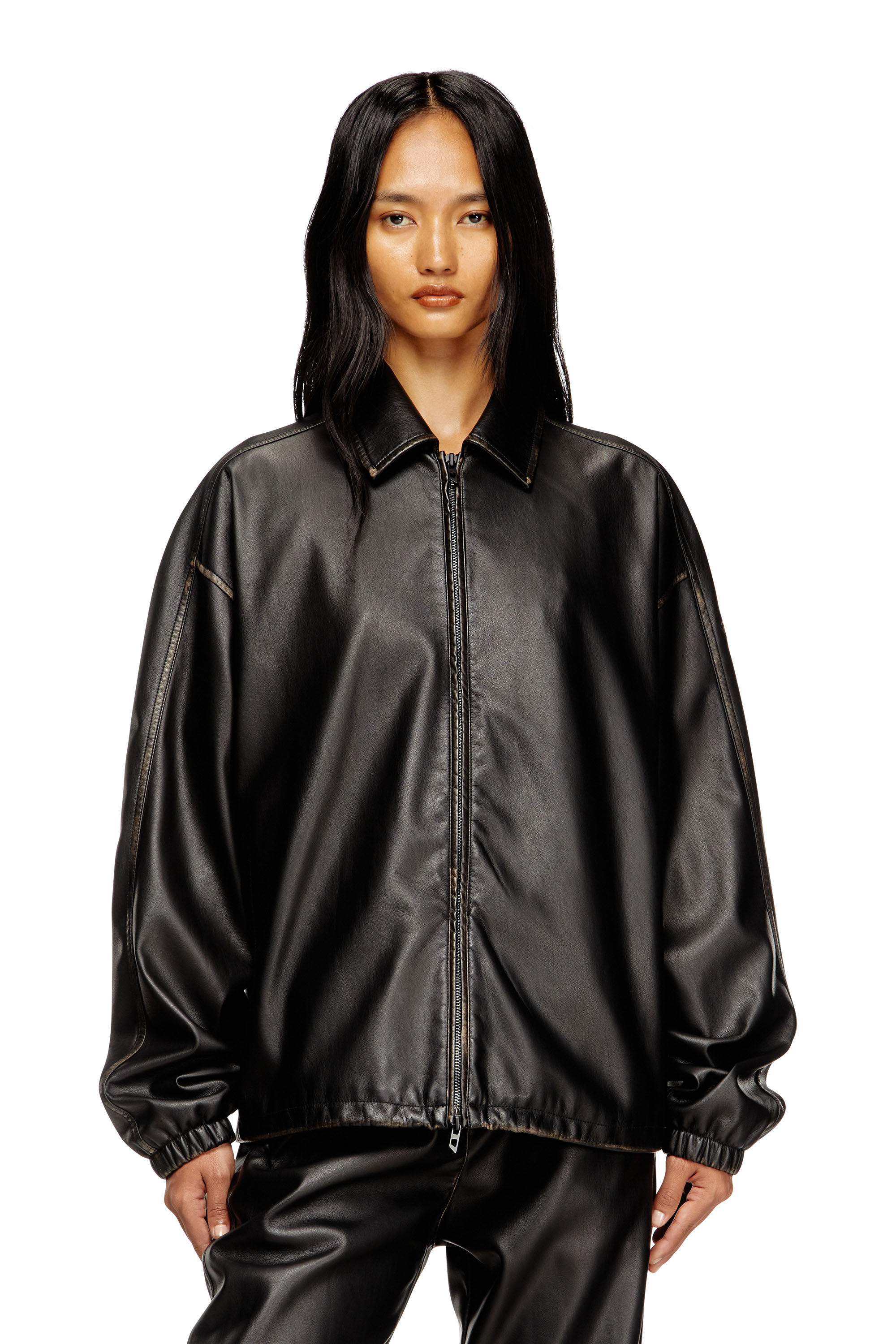 Diesel - J-AKE, Veste en tissu technique traité Mixte in Noir - 1