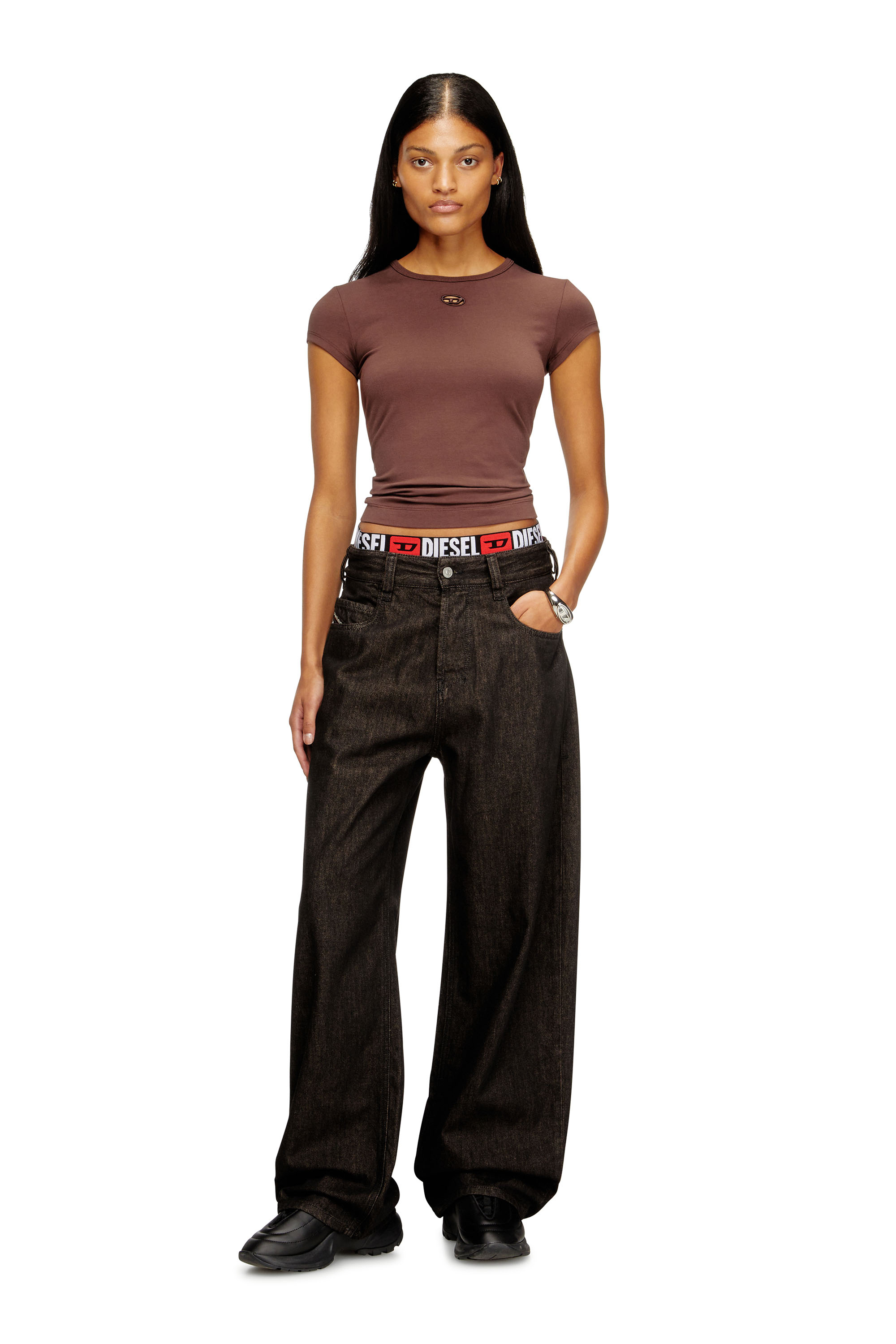 Diesel - Relaxed Jeans 1997 D-Enim 09N25 Mixte, Noir/Gris foncé - Image 4