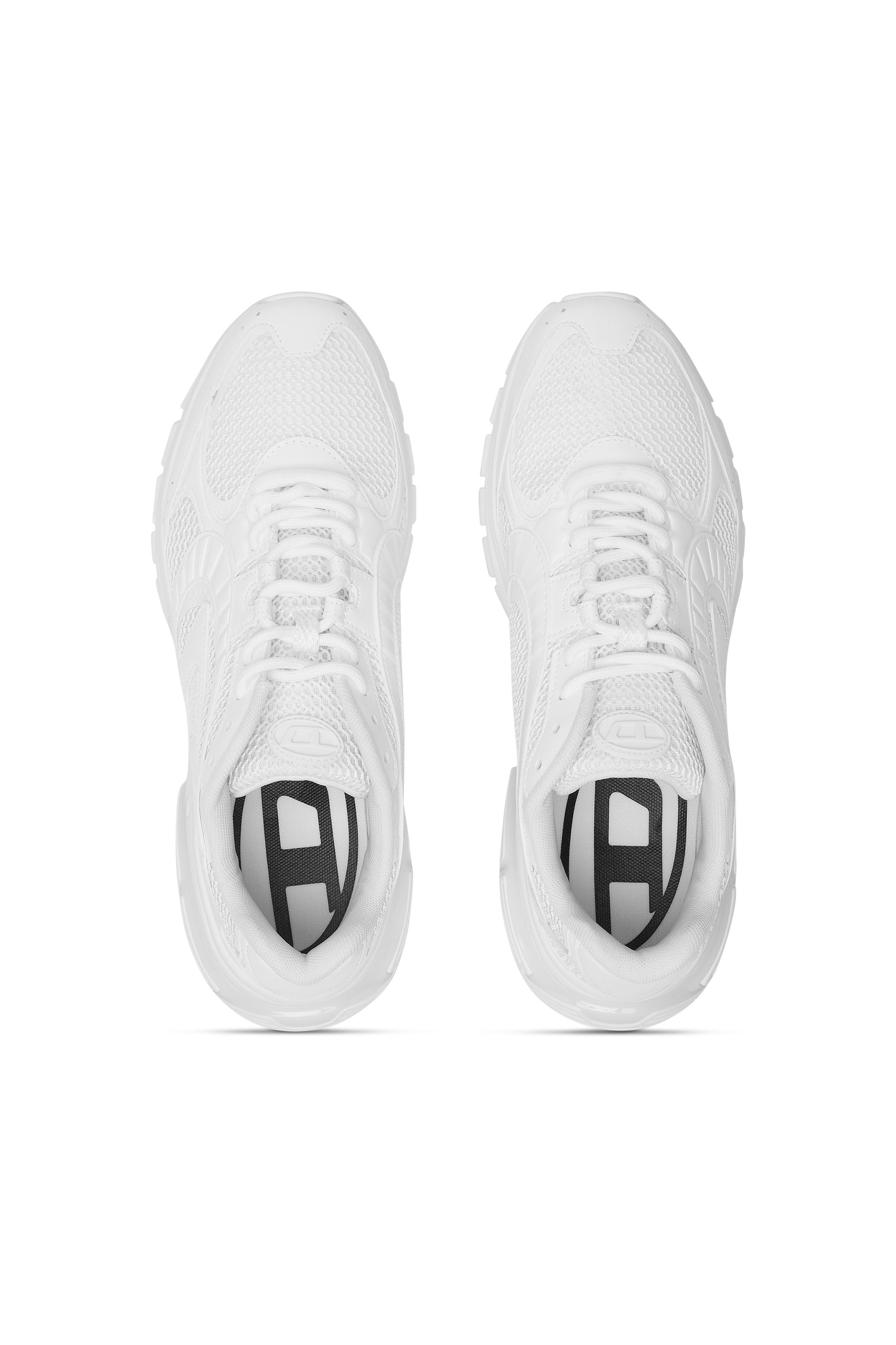 Diesel - S-PRO-V-DENSE LOW, S-Pro-V-Dense-Sneakers en mesh avec logo Oval D Homme in Blanc - 4