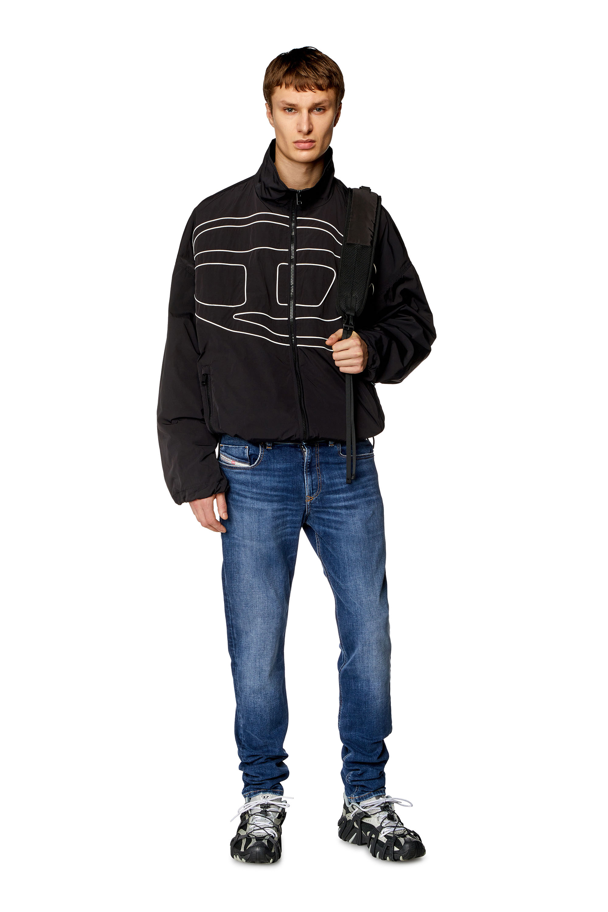Diesel - Skinny Jeans 1979 Sleenker 09H63, Bleu Foncé - Image 4