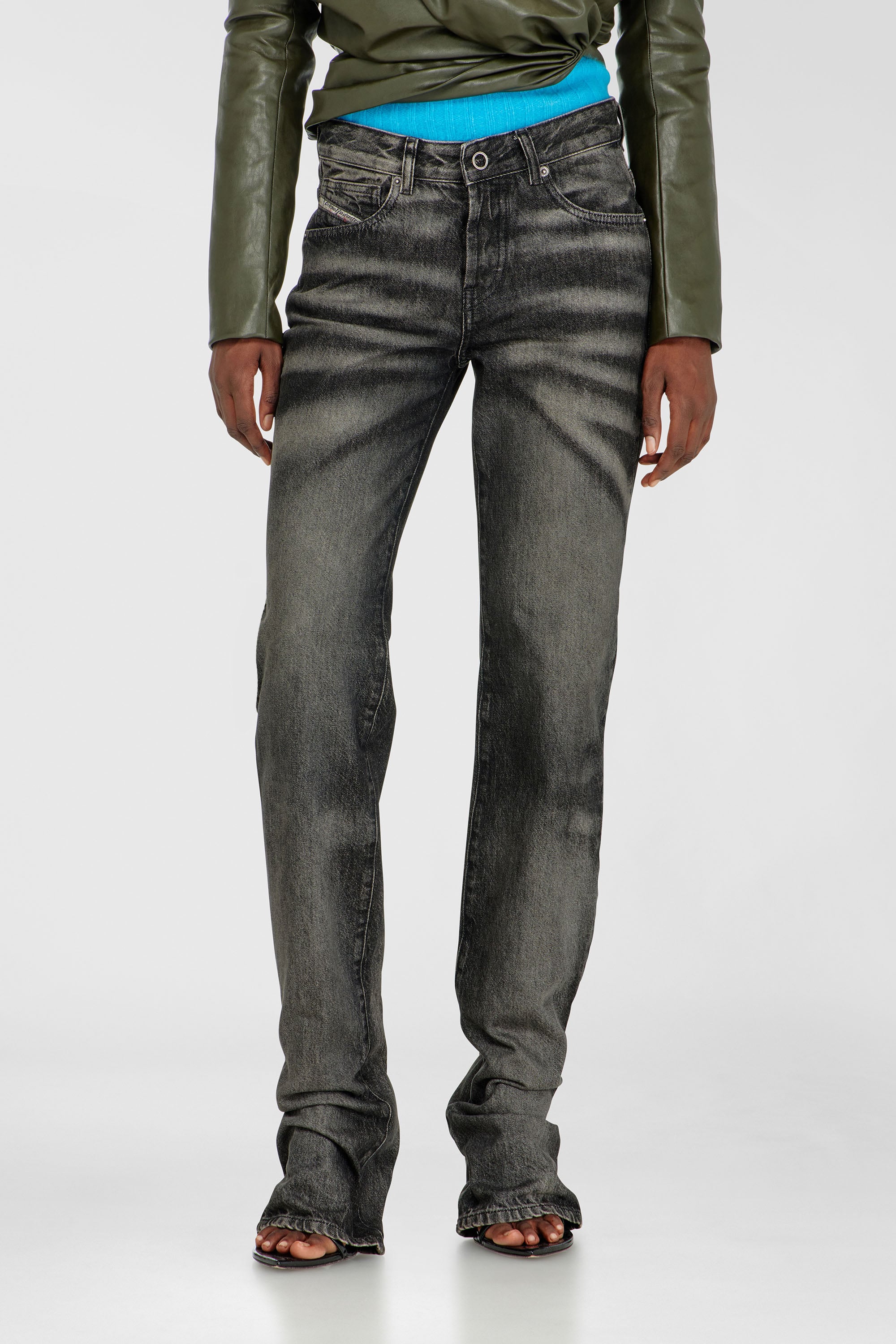 Diesel - Regular Jeans D-Heel 09R33 Femme, Noir/Gris fonc&eacute; - Image 4
