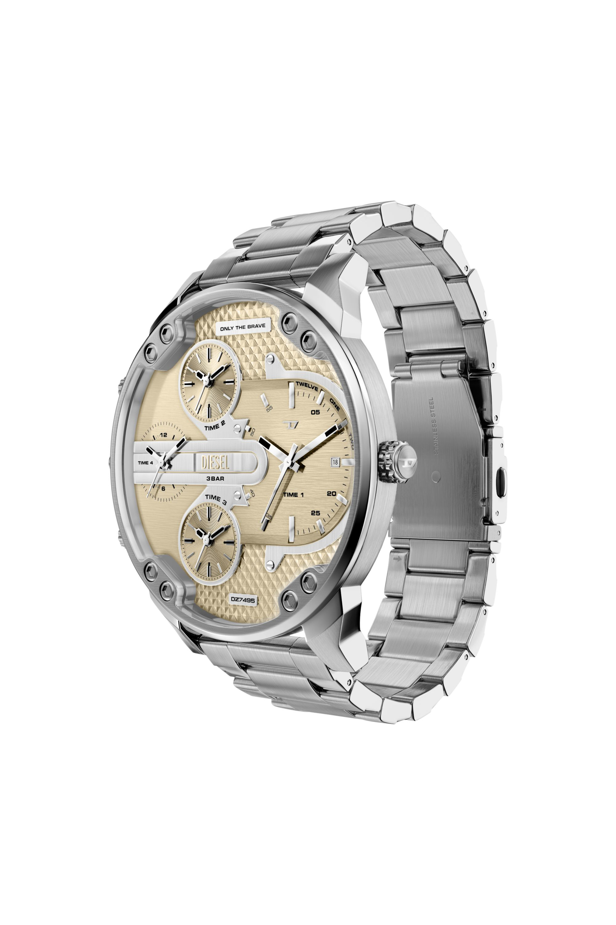 Diesel - DZ7495 WATCH, Montre en acier inoxydable Mr. Daddy Slim Homme in Gris argent&eacute; - 6