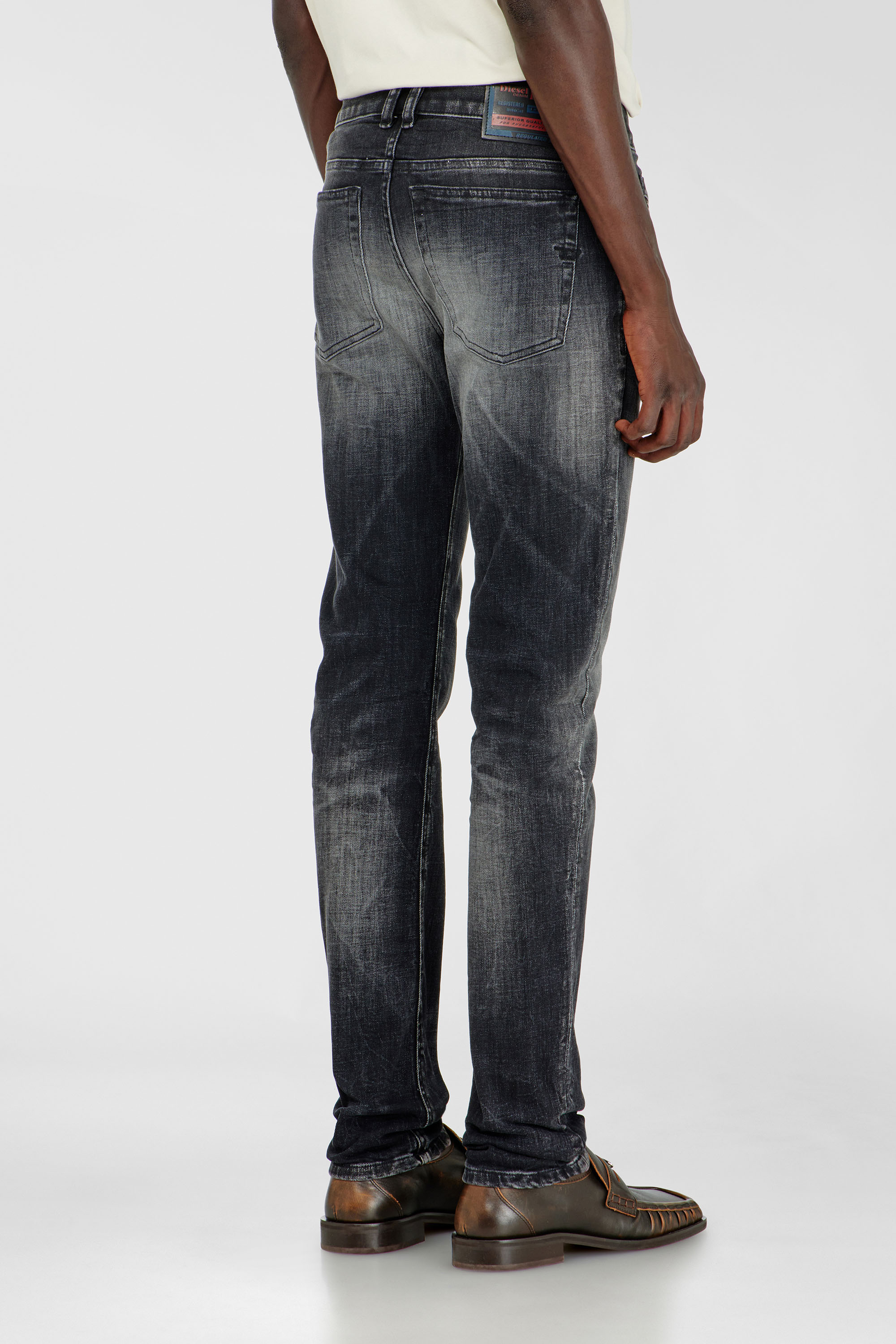 Diesel - Man's Skinny Jeans 1979 Sleenker 09R08, Black/Dark grey - 5