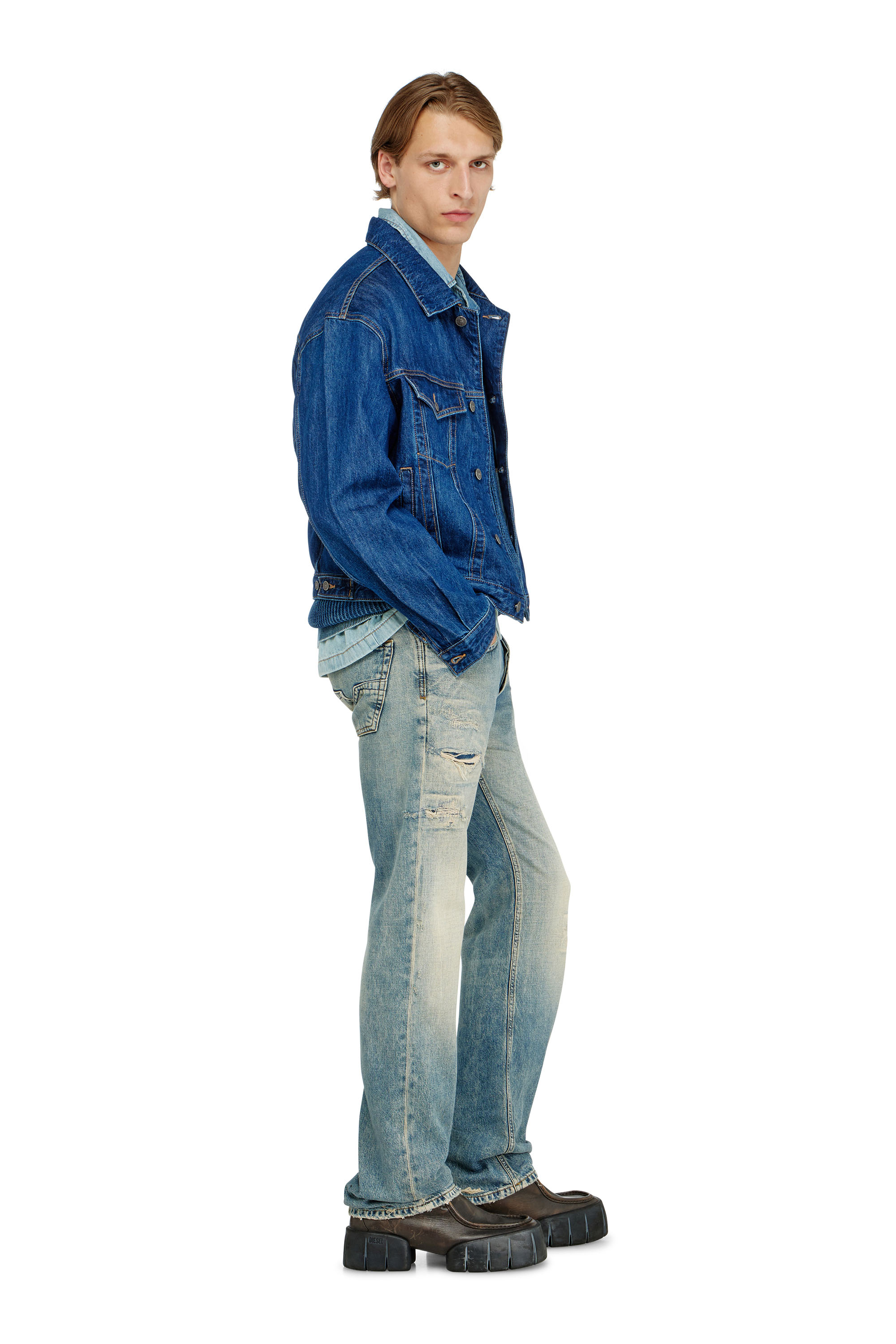 Diesel - Regular Jeans 1985 Larkee 09P62 Homme, Bleu moyen - Image 3