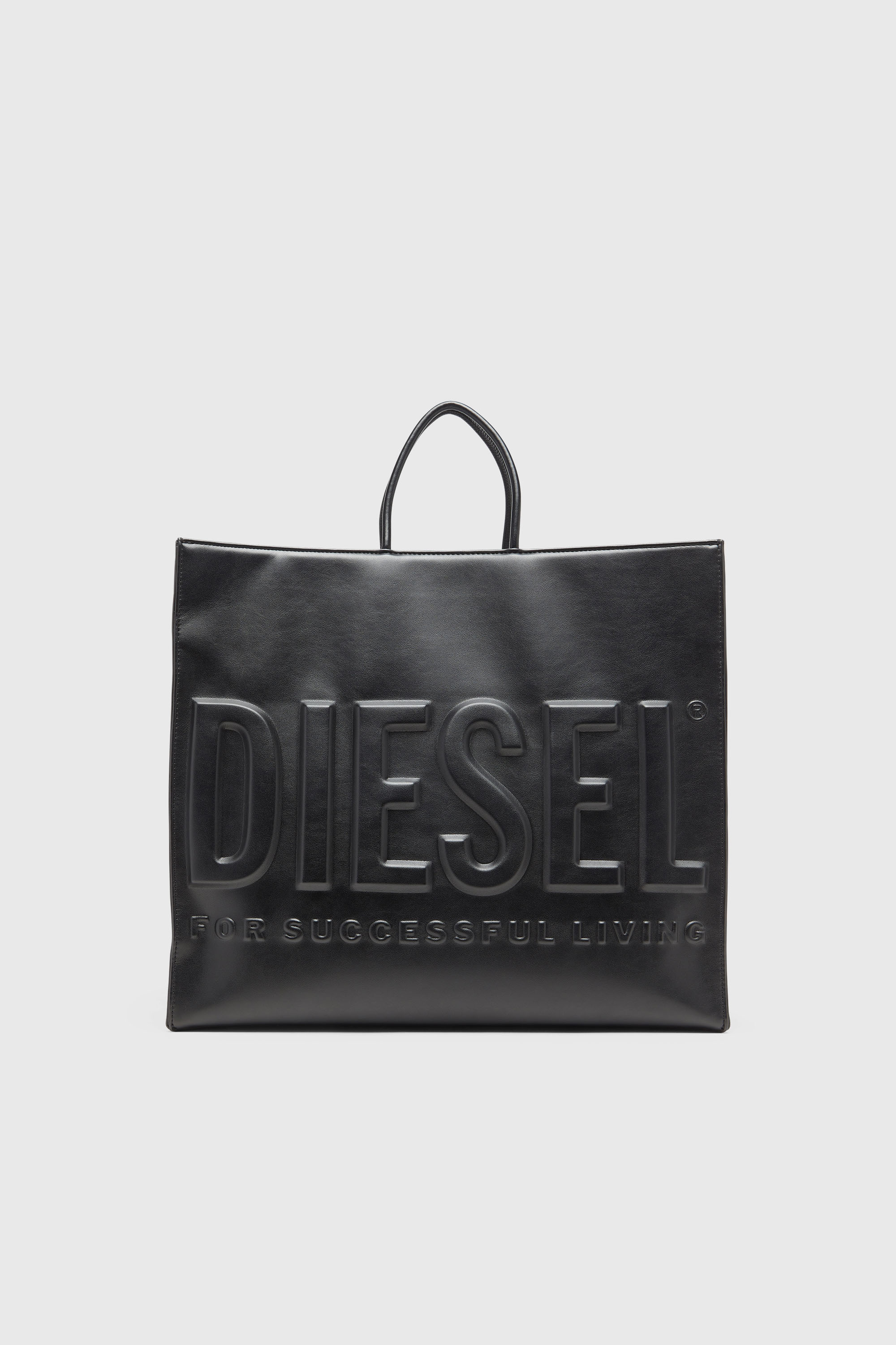 Diesel - DSL 3D SHOPPER EW X, Dsl 3D-Sac shopping avec logo emboss&eacute; Mixte in Noir - 1