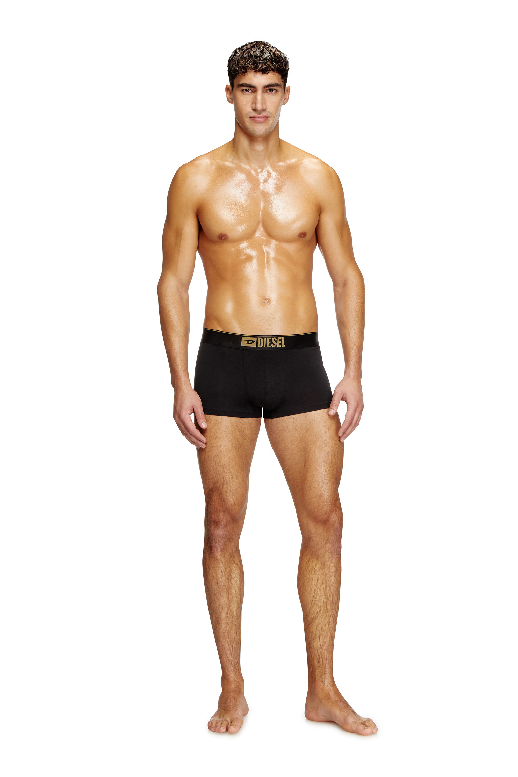 Diesel - DAMIEN-GFT-3PACK, Lot de trois boxers métallisés Homme in Noir - 4