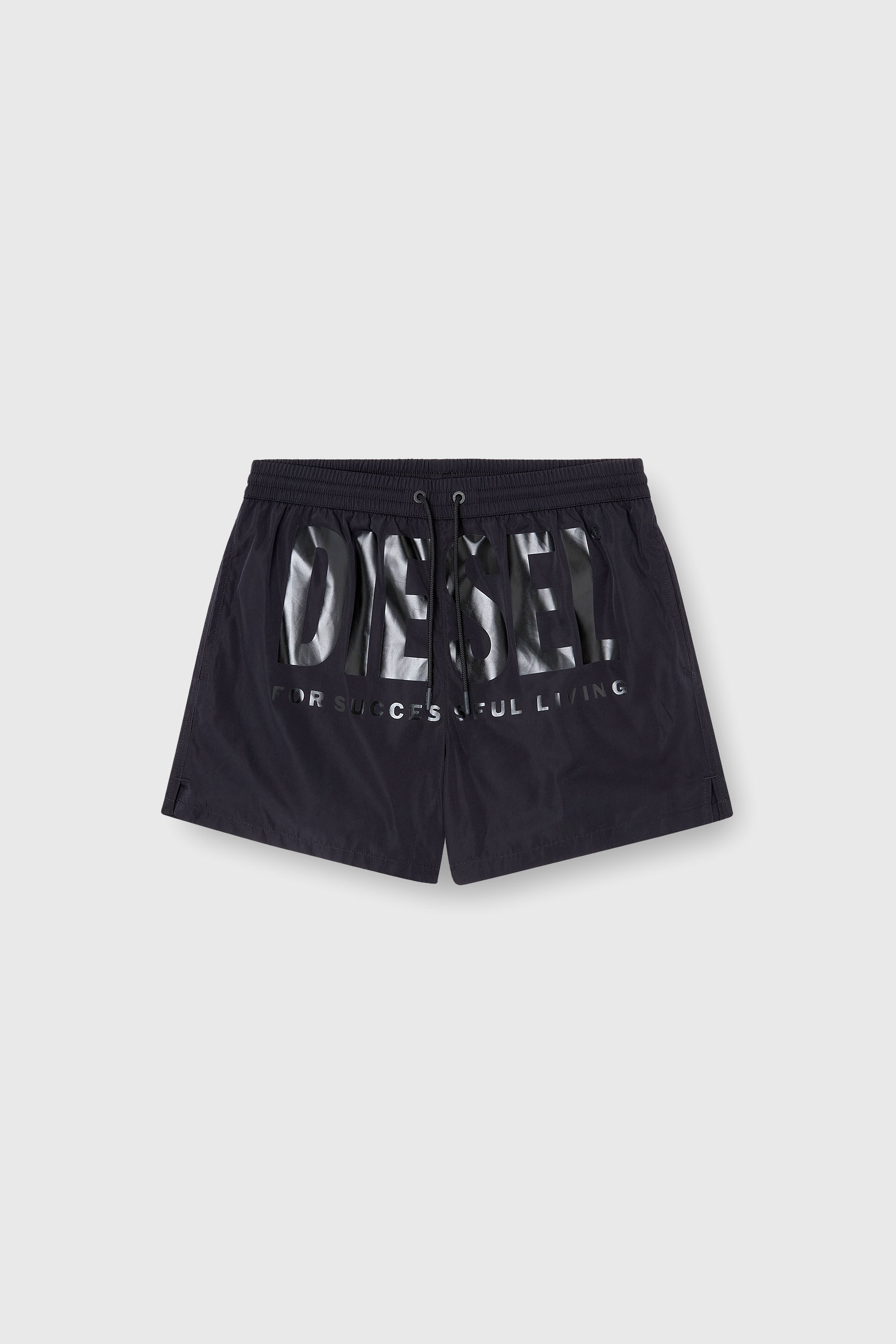 Diesel - KEN-37-D-CORE, Short de bain court avec maxi logo Homme in Noir - 2