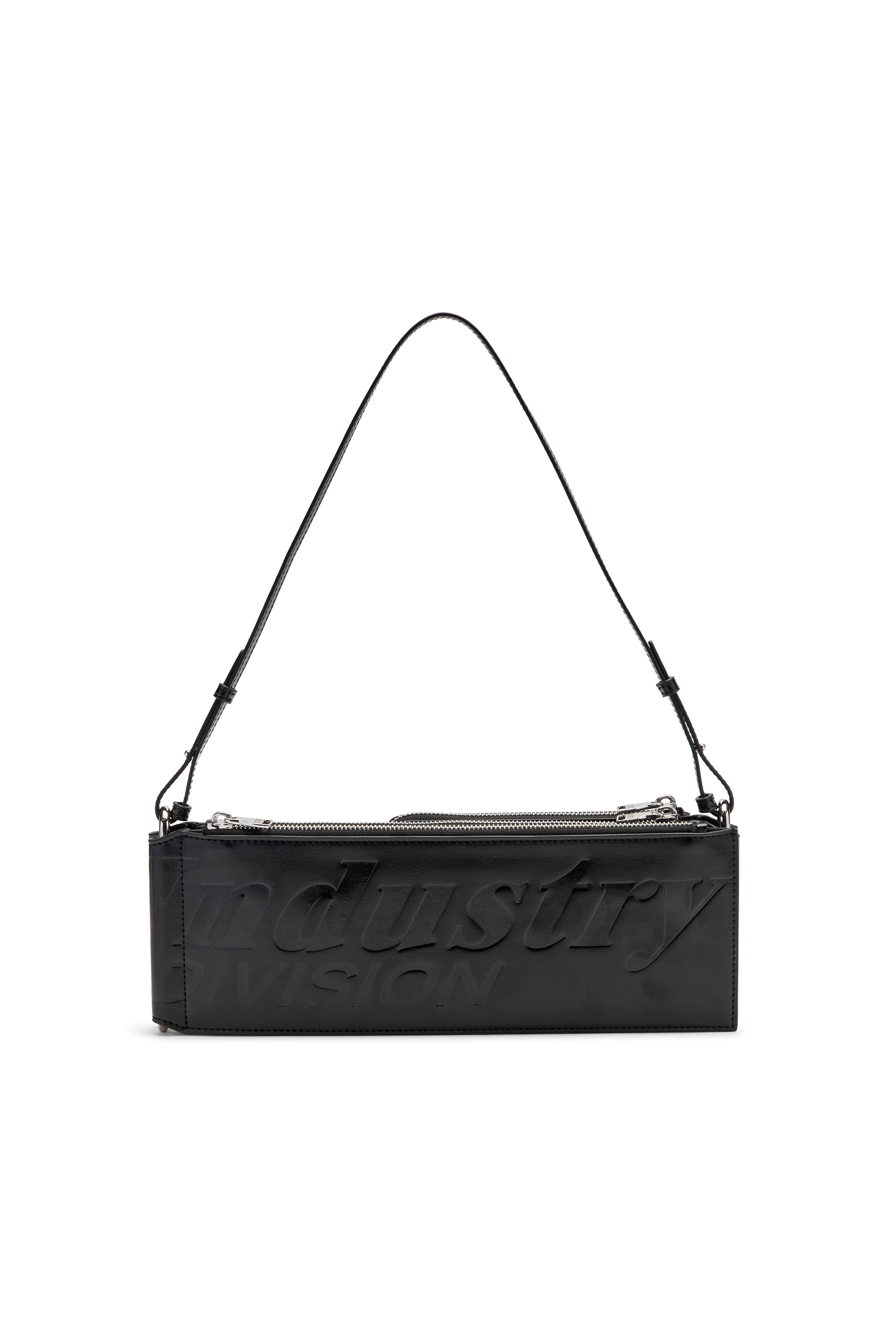 Diesel - FLAG-D SHOULDER BAG X, Flag-D-Sac bandouli&egrave;re modulaire avec logo emboss&eacute; Mixte in Noir - 2