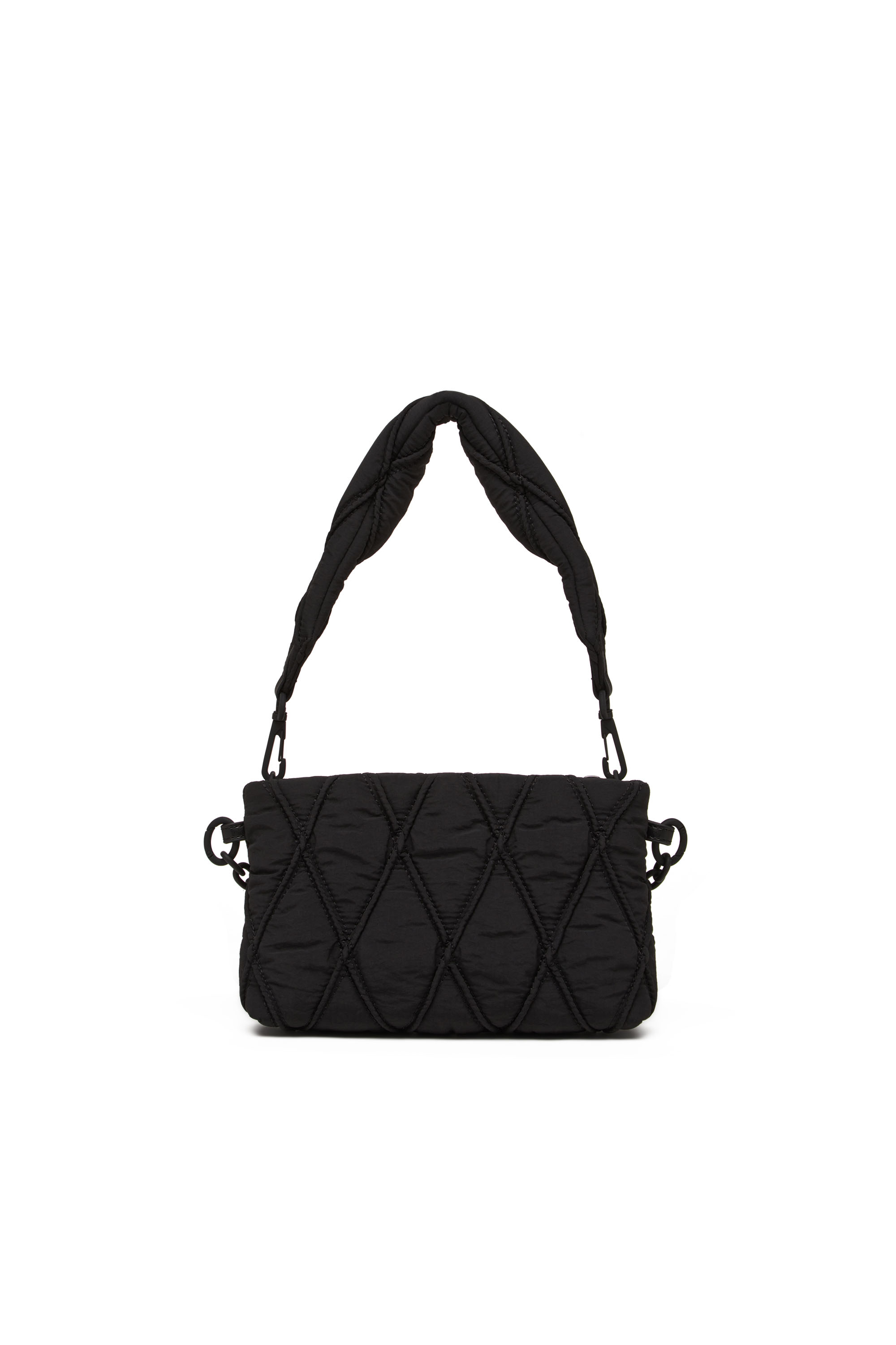 Diesel - CHARM-D POUCH, Pochette en nylon matelassé Femme in Noir - 3