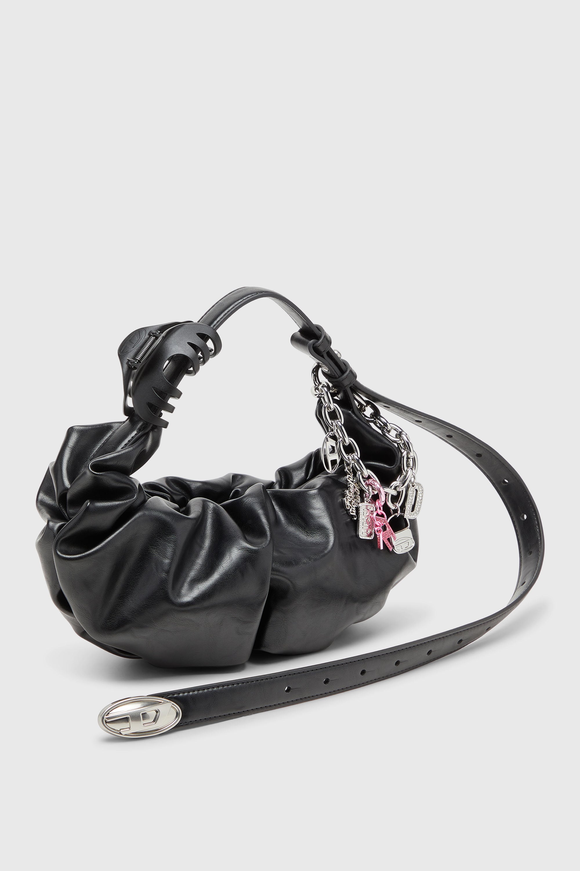 Diesel - CHARM-D, Unisex's Charm with rhinestone D charm in Pink - 2