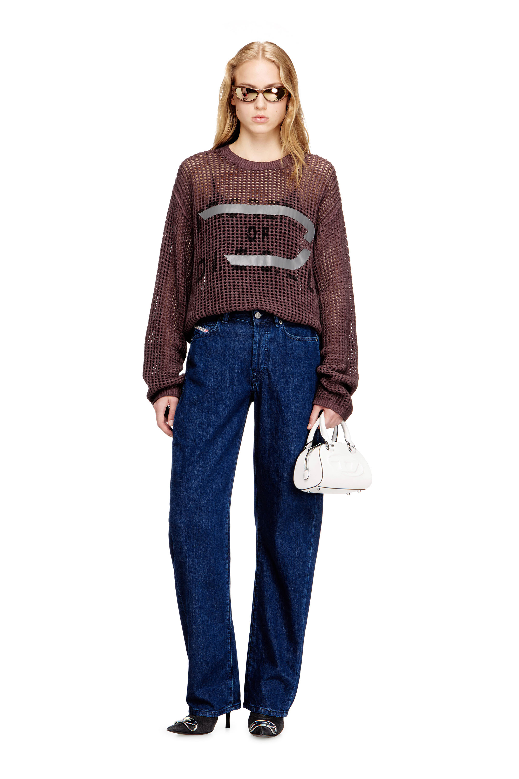 Diesel - Relaxed Jeans 1974 D-Ellz 0DBDX Femme, Bleu Fonc&eacute; - Image 1