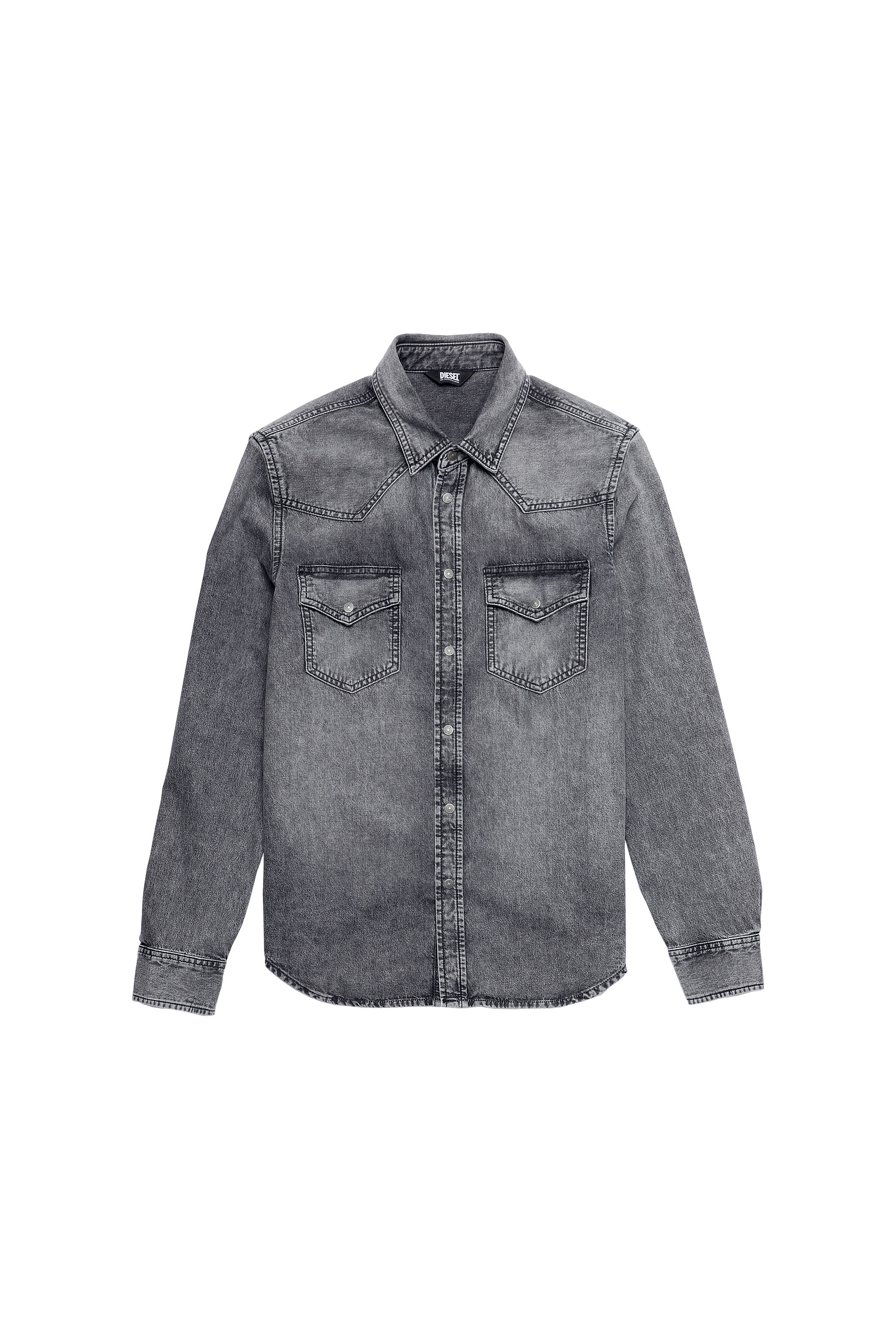 D-EAST-P1-SP2, Gris foncé - Chemises en Denim