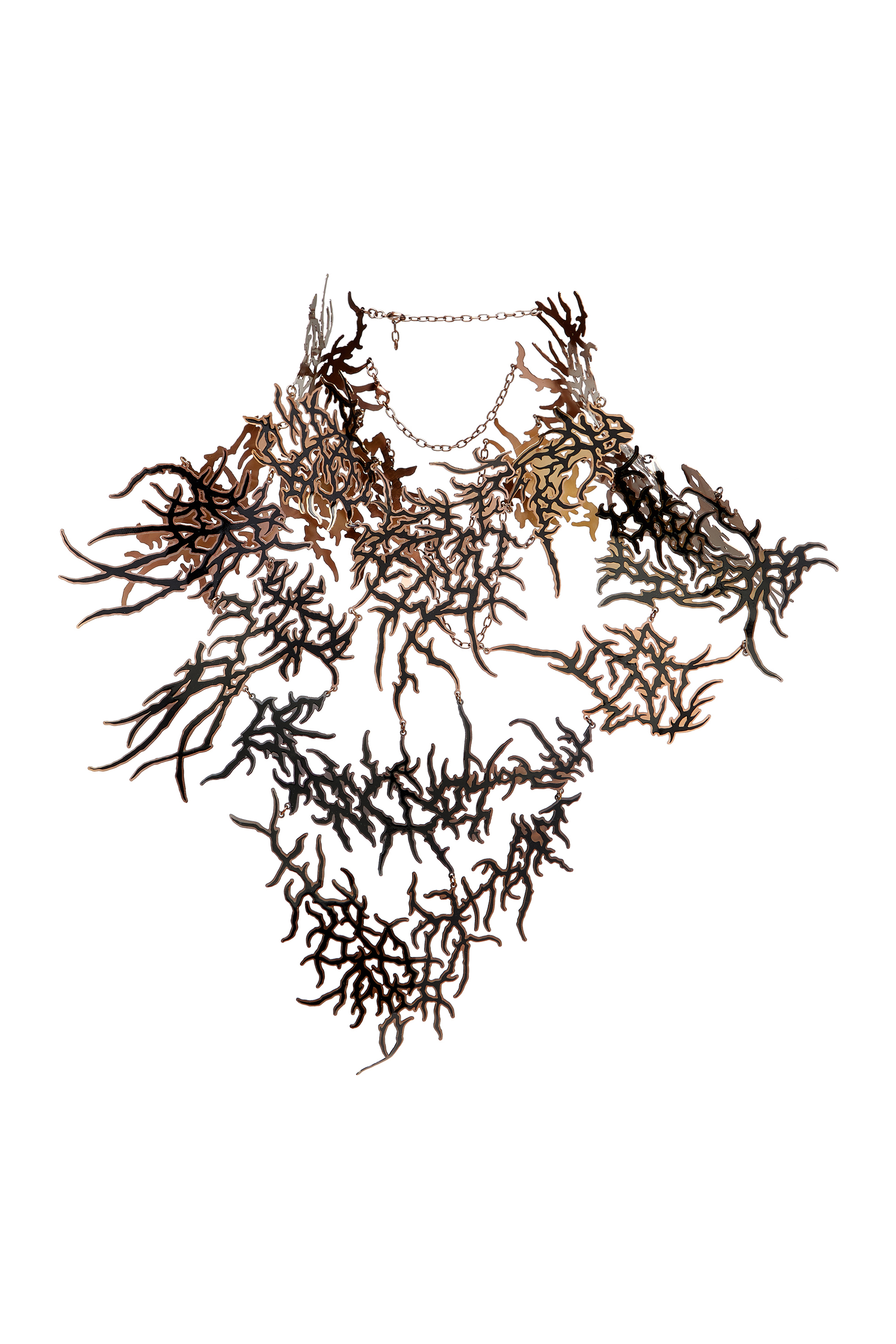 Diesel - TATTOO PLASTRON, Collier en métal effet tatouage Mixte in Gris argenté - 2