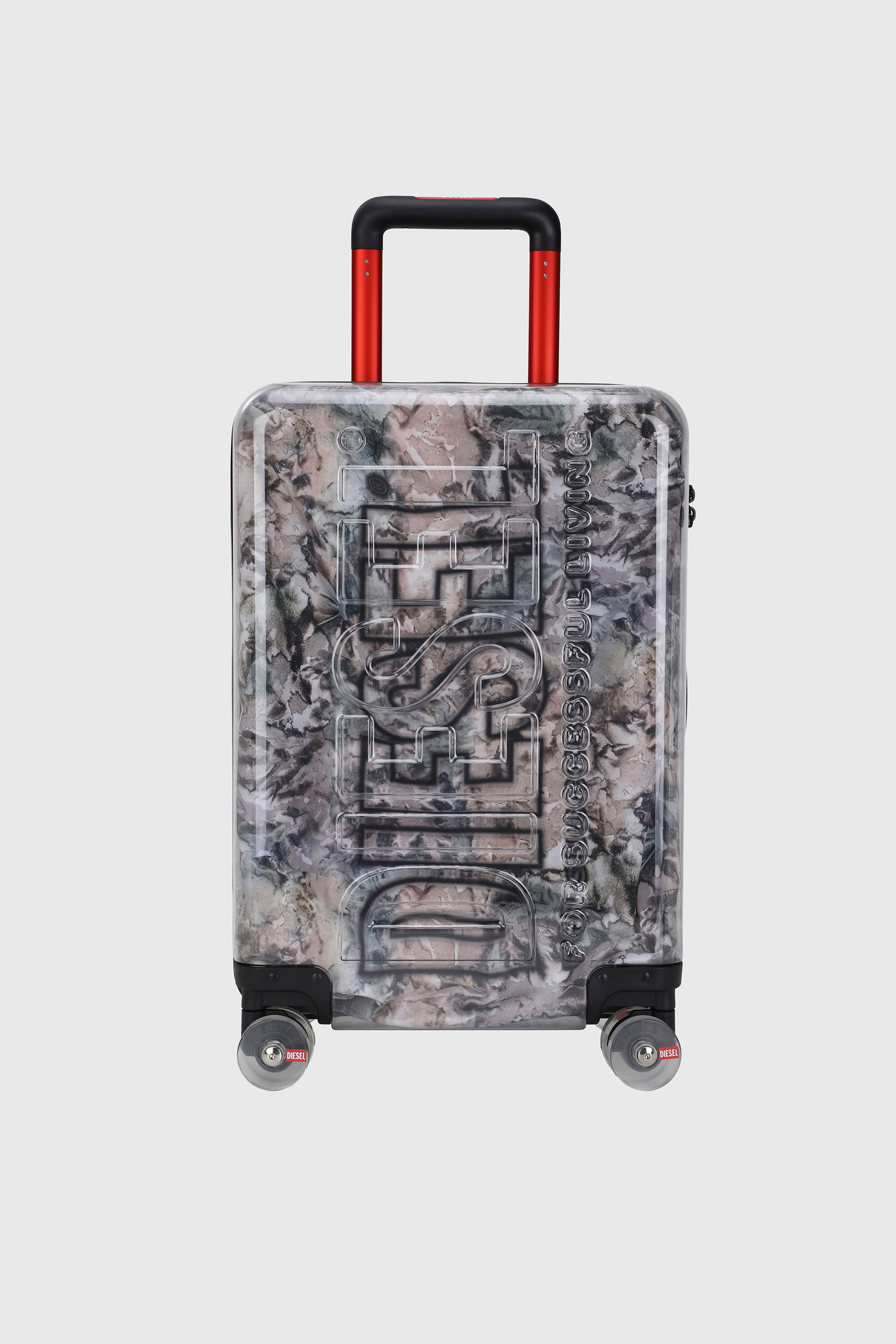 Diesel - LU0036 HARD LUGGAGE - DSL009, Valise &agrave; logo transparent taille S Mixte in Polychrome - 1