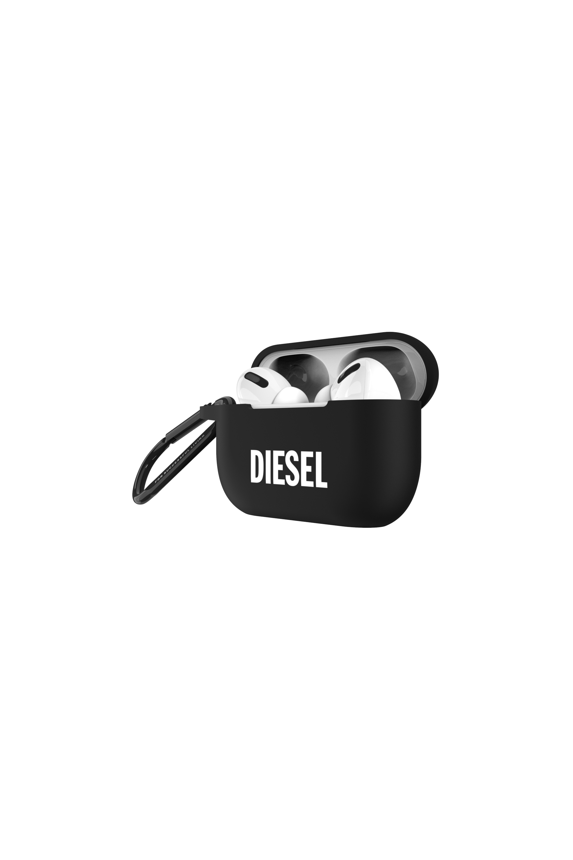 Diesel - 45835 AIRPOD CASE, &Eacute;tui en silicone pour AirPods Pro Mixte in Noir - 3