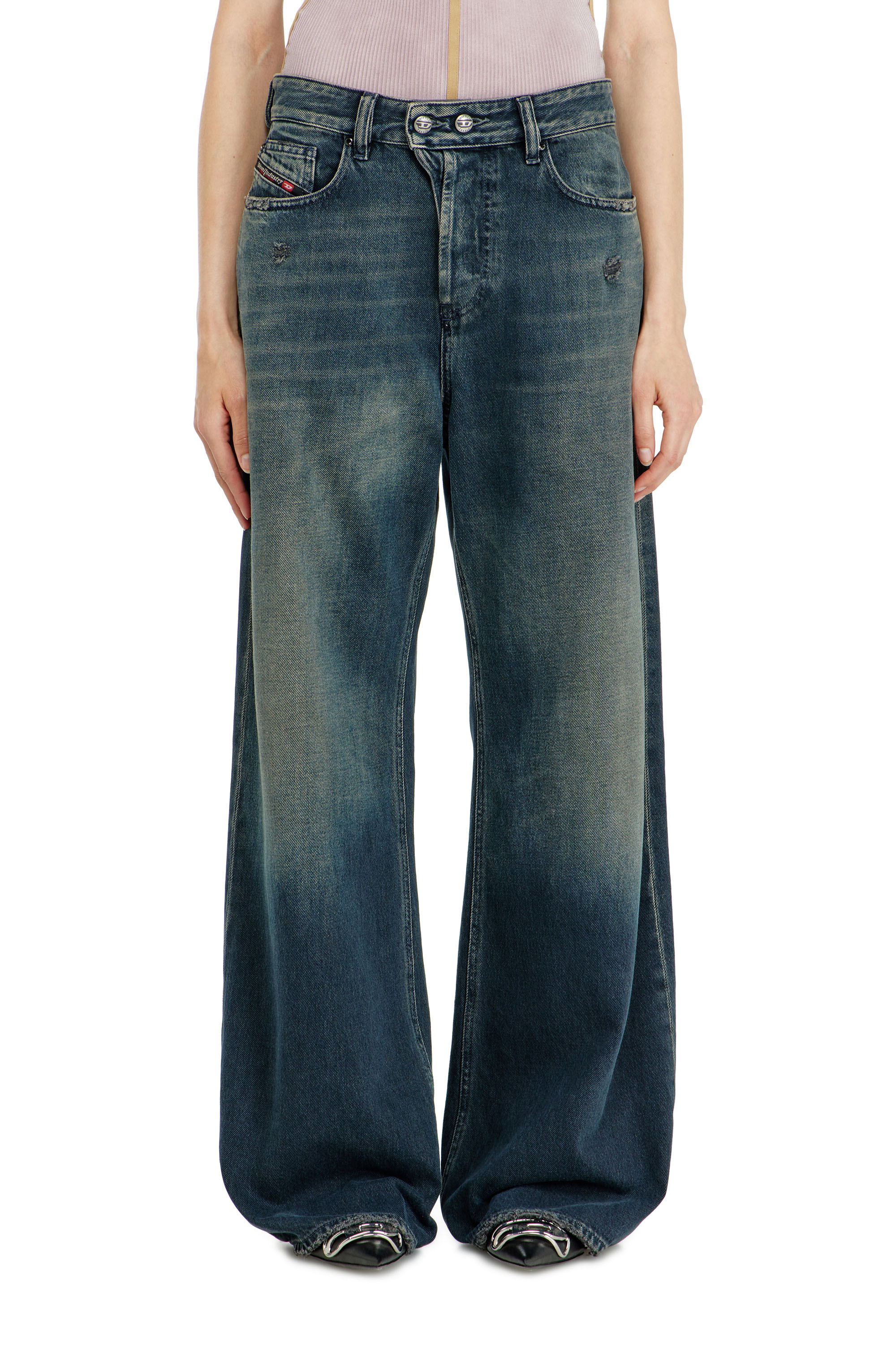Diesel - Relaxed Jeans 1996 D-Sire 09N67 Mixte, Bleu Fonc&eacute; - Image 4