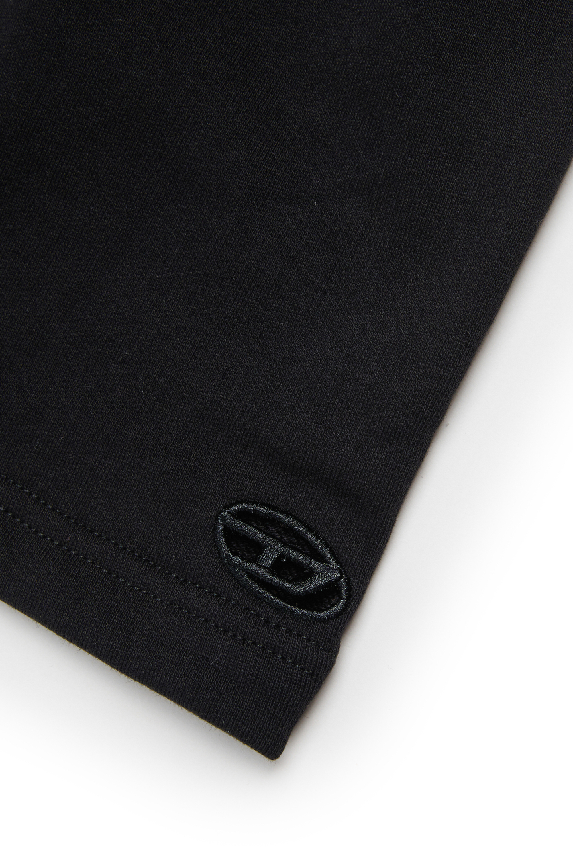 Diesel - GOSPY, Mini-jupe avec cut-out à logo Oval D Femme in Noir - 4