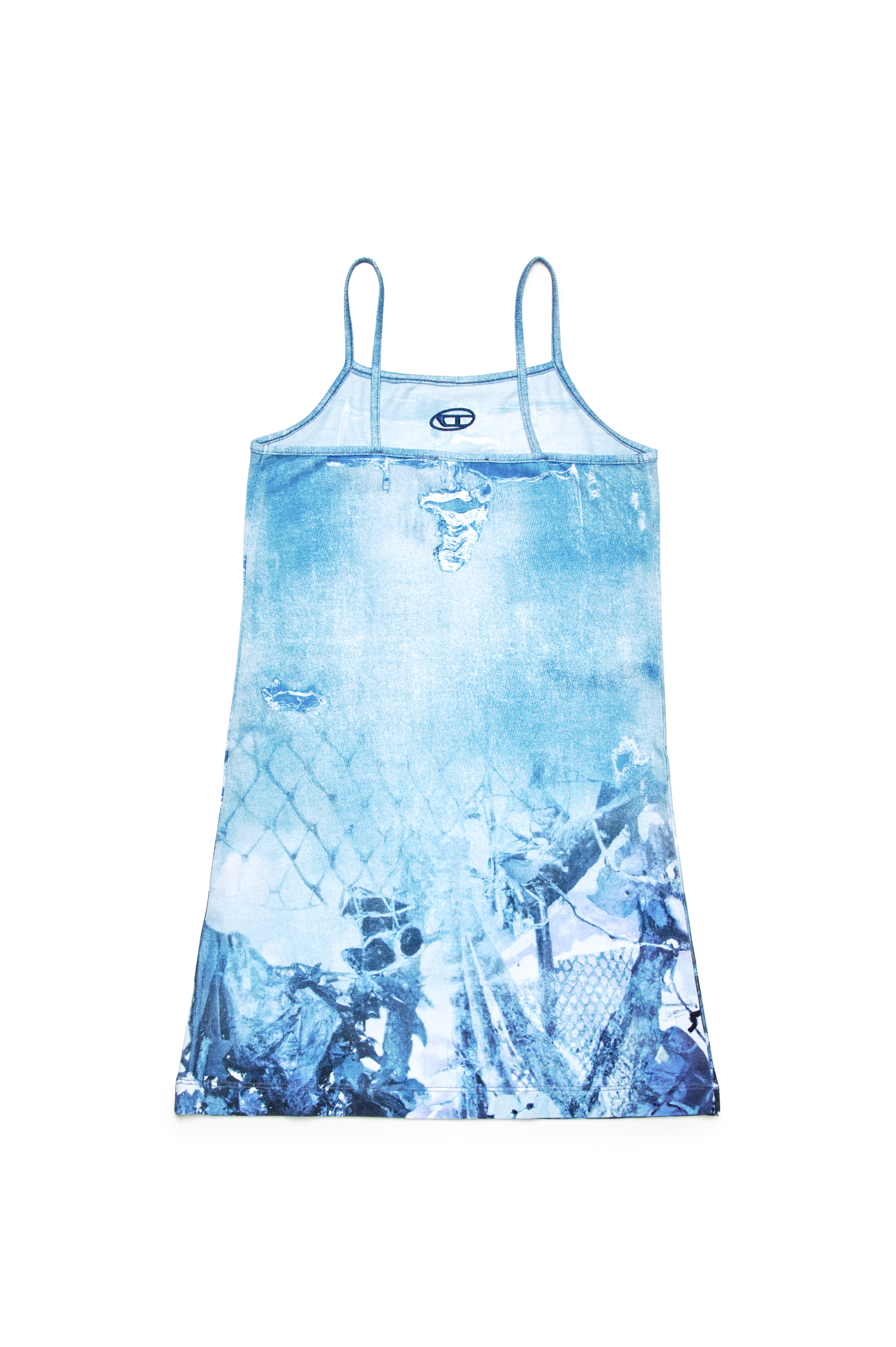 Diesel - DHOPPYN, Robe courte avec imprim&eacute; Camouflower Femme in Bleu - 2