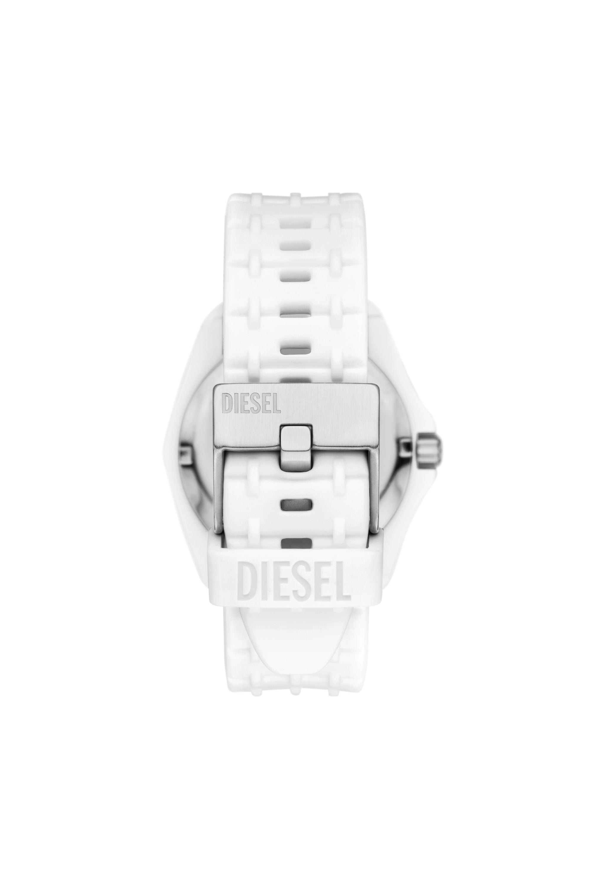 Diesel - DZ2244 WATCH, Montre Stinger en silicone blanc Homme in Blanc - 2