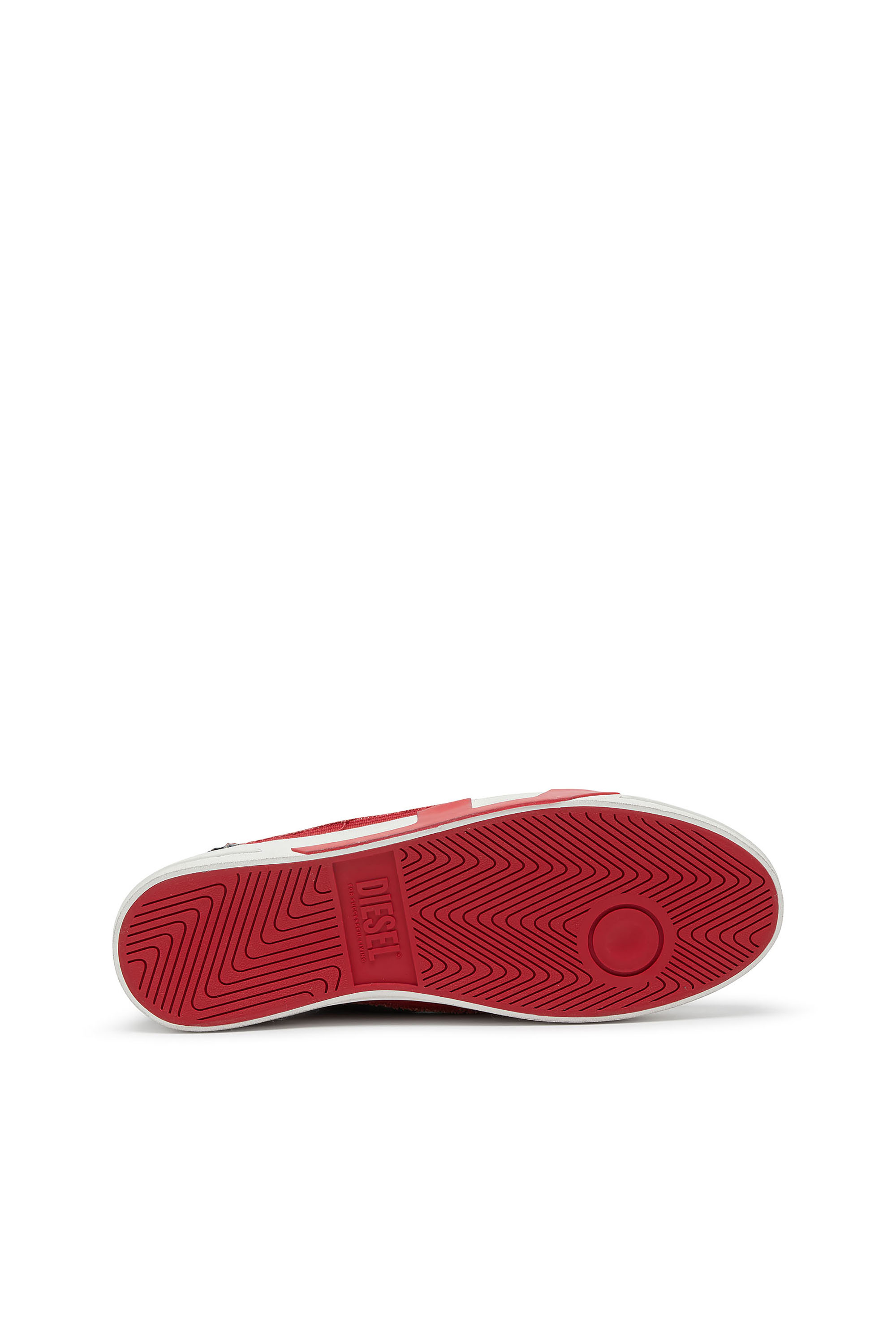 Diesel - S-D-VERSE MID II, D-Verse-Baskets montantes en denim avec logo D Homme in Bleu - 5