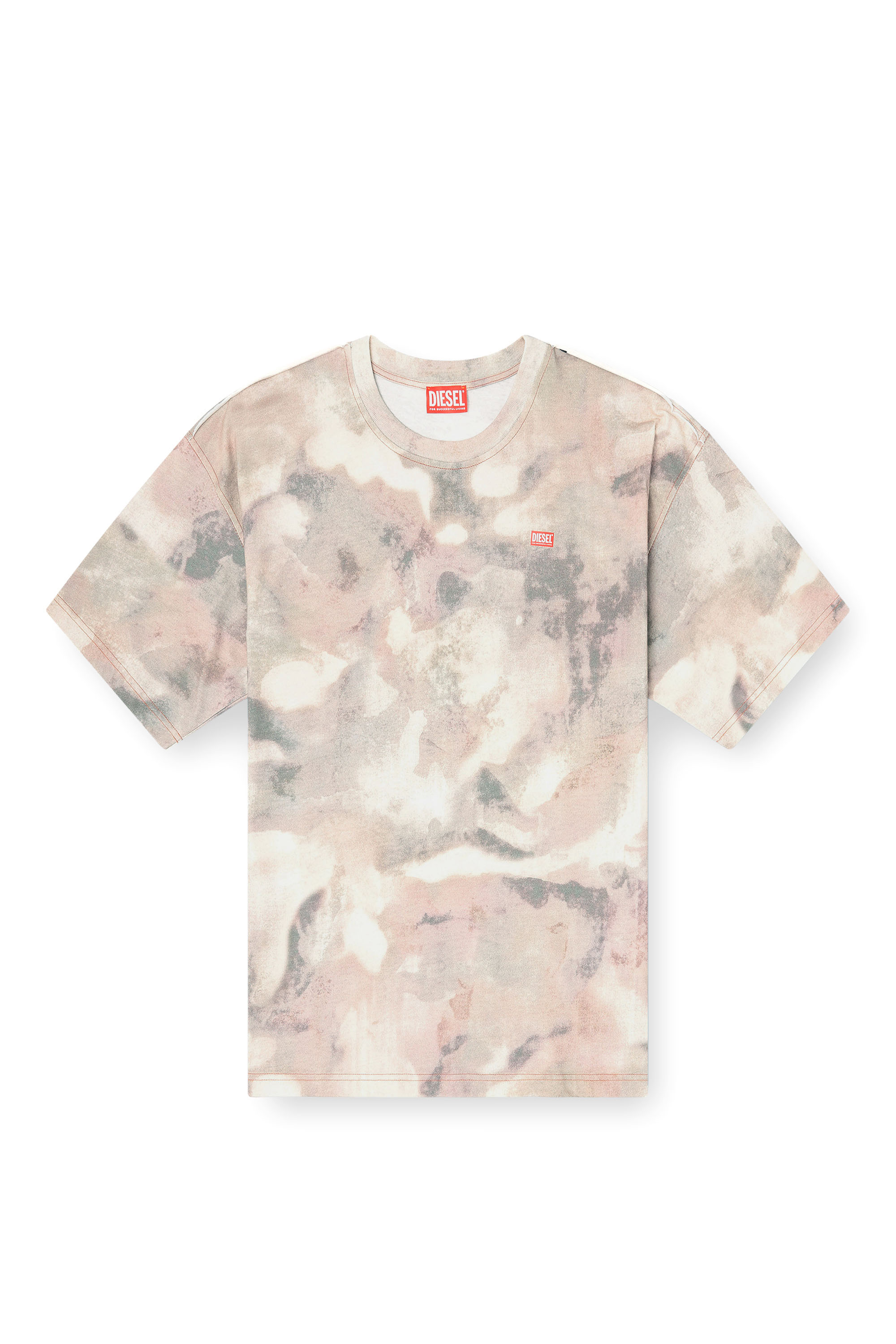 Diesel - T-BOXT-V7, T-shirt en coton &eacute;pais avec imprim&eacute; camouflage Homme in Polychrome - 3
