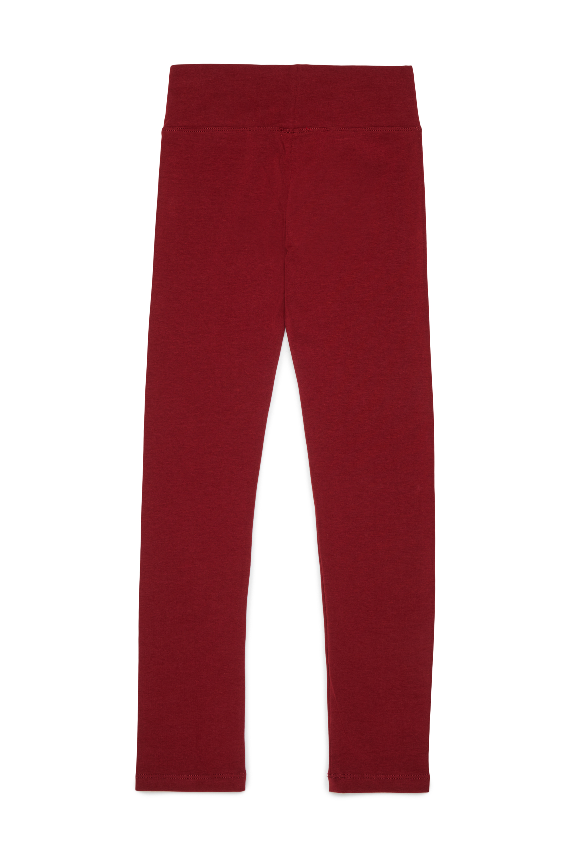 Diesel - PCEFY, Leggings en coton avec logo d&eacute;coup&eacute; Femme in Rouge - 2