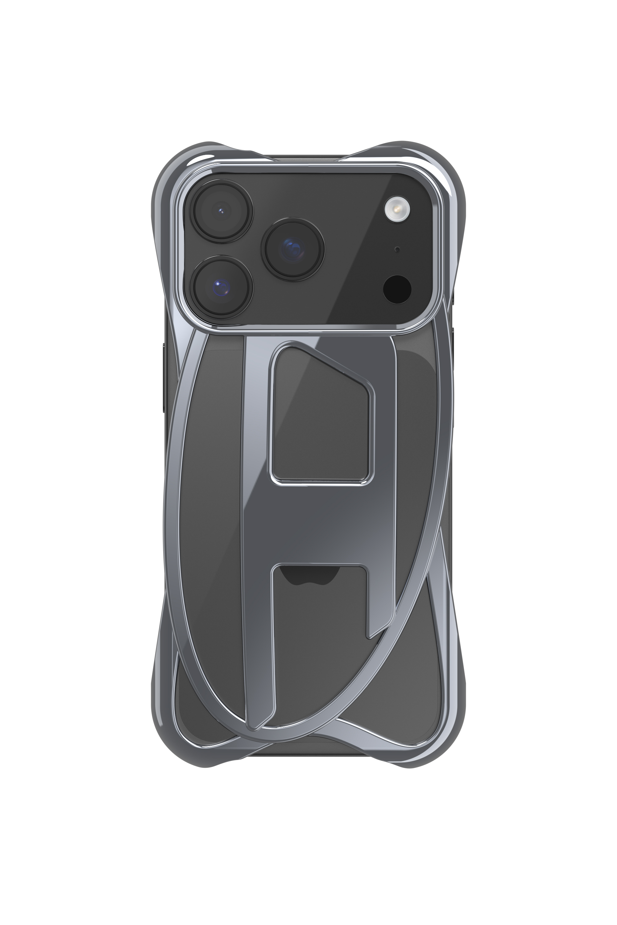 Diesel - 60445  D FRAME CASE, Étui brillant Caged D pour iPhone 17 Pro Mixte in Gris - 2