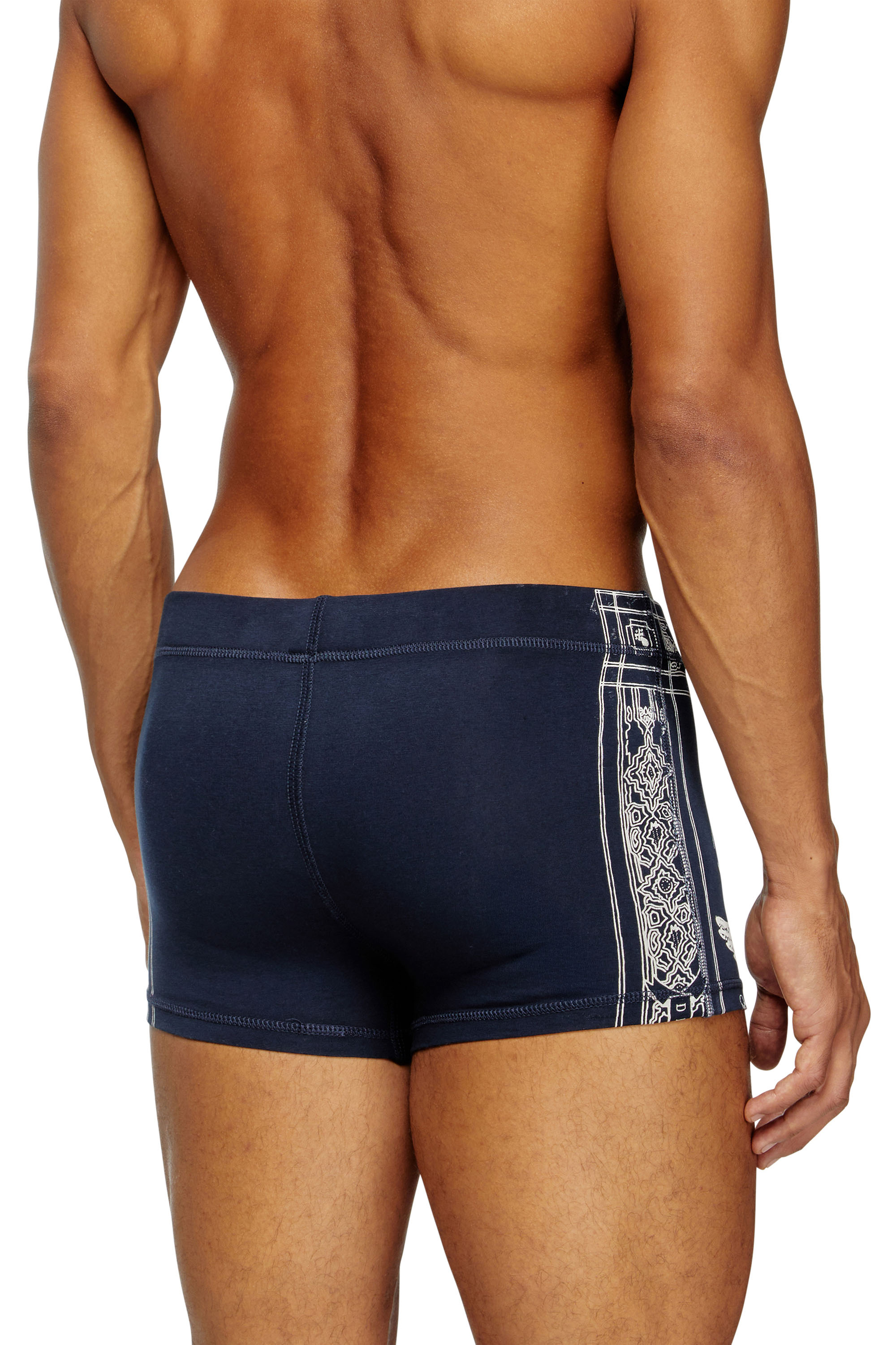 Diesel - DAMIEN-UTLT, Boxer avec imprimé phénix Homme in Bleu - 4