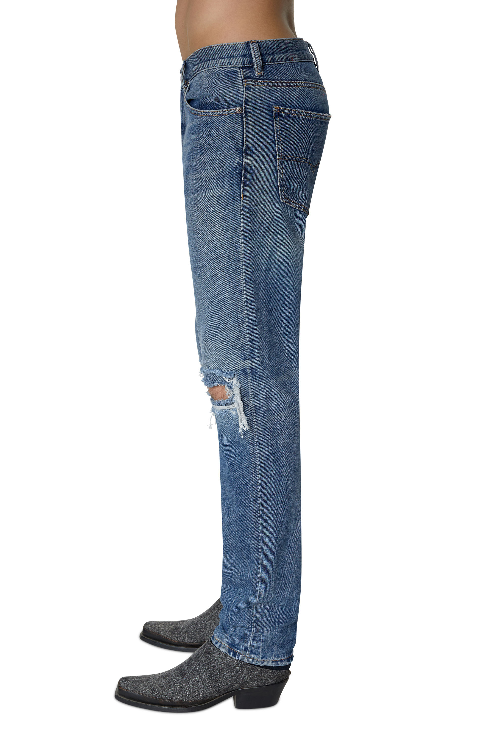 Diesel - 1995 D-Sark 09E02 Straight Jeans, Bleu moyen - Image 4