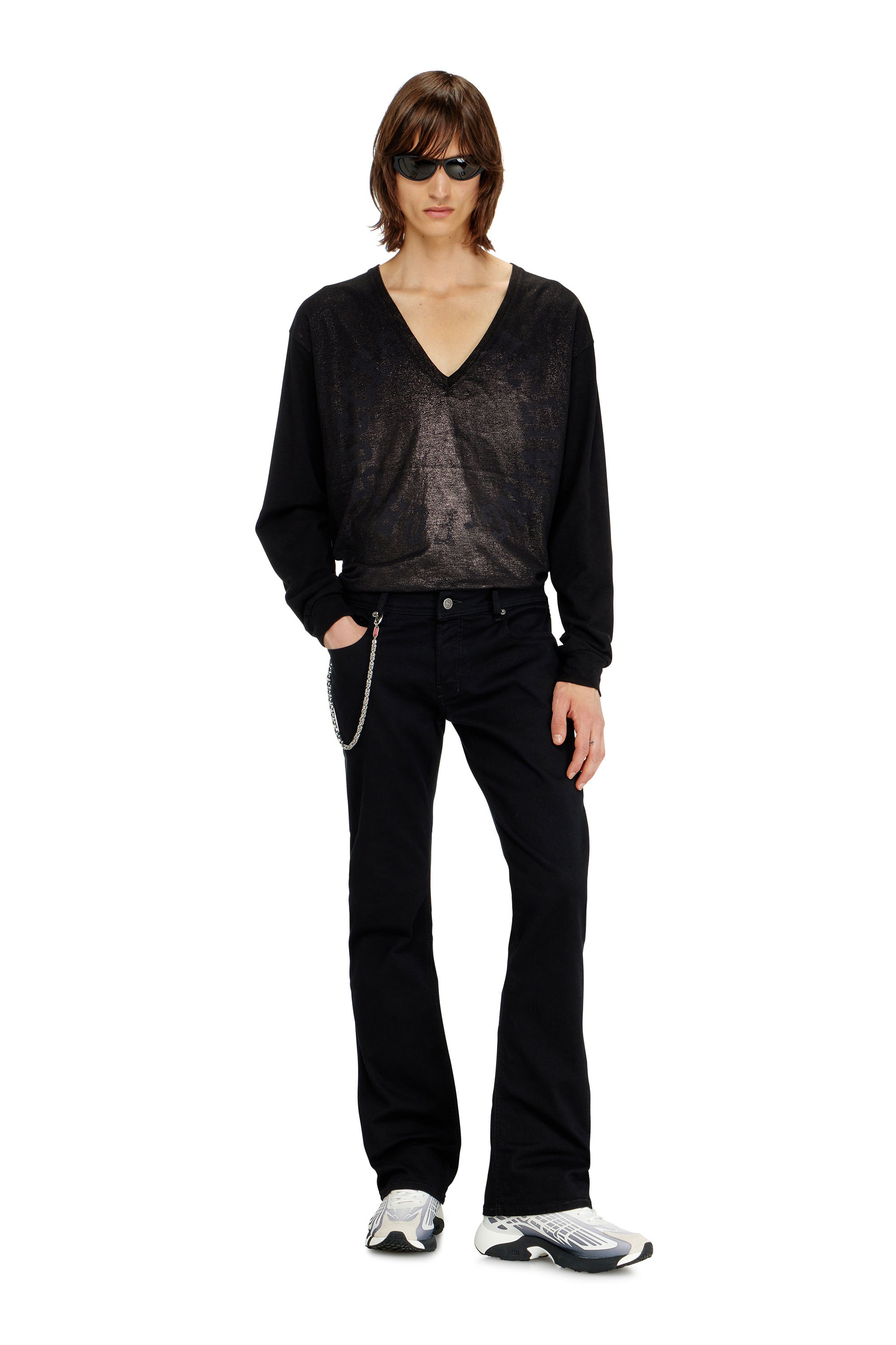 Diesel - Bootcut Jeans 2007 Zatiny 0688H Homme, Noir/Gris fonc&eacute; - Image 2