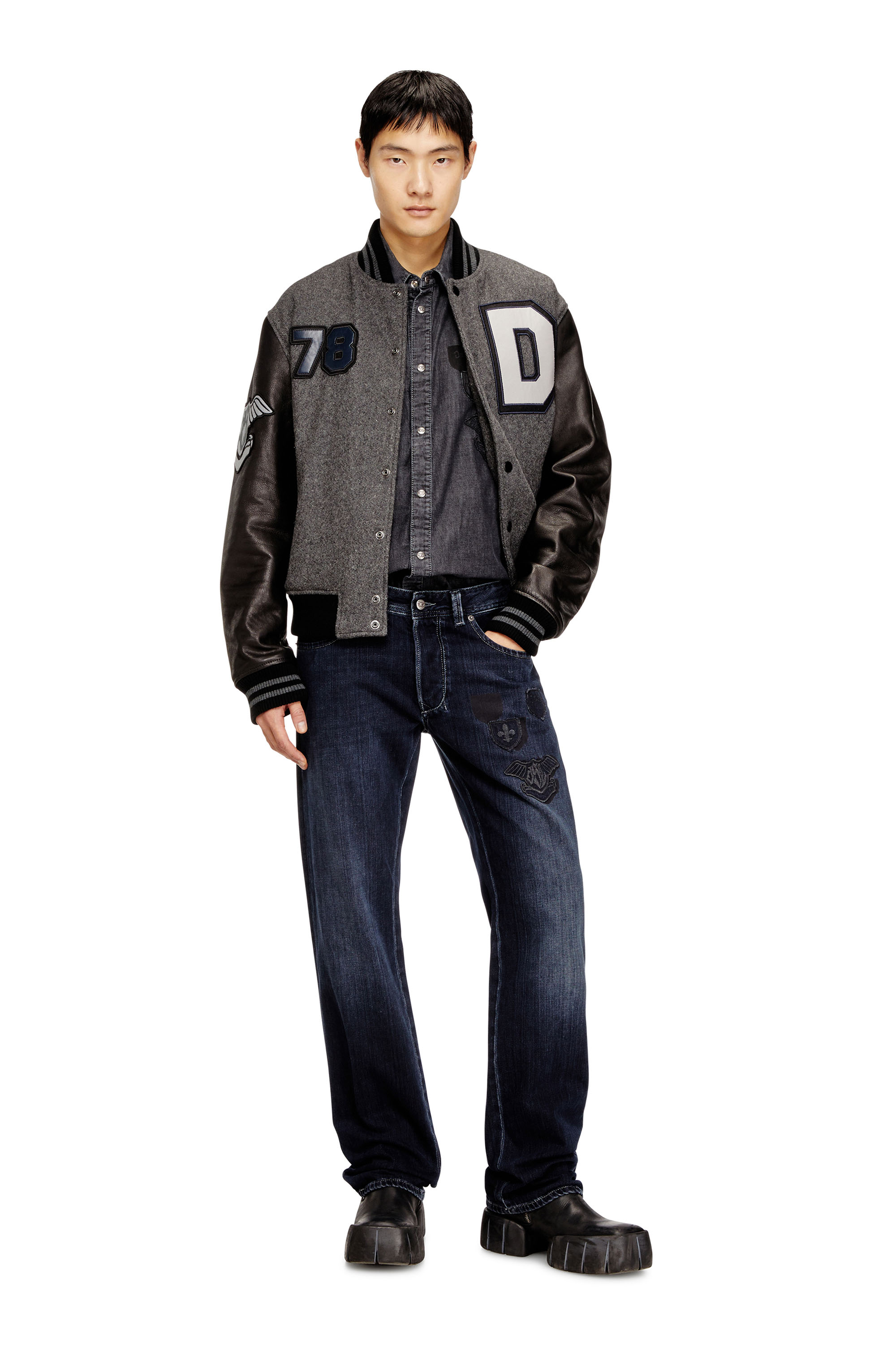 Diesel - Regular Jeans 1985 Larkee 09Q19 Homme, Bleu Foncé - Image 1