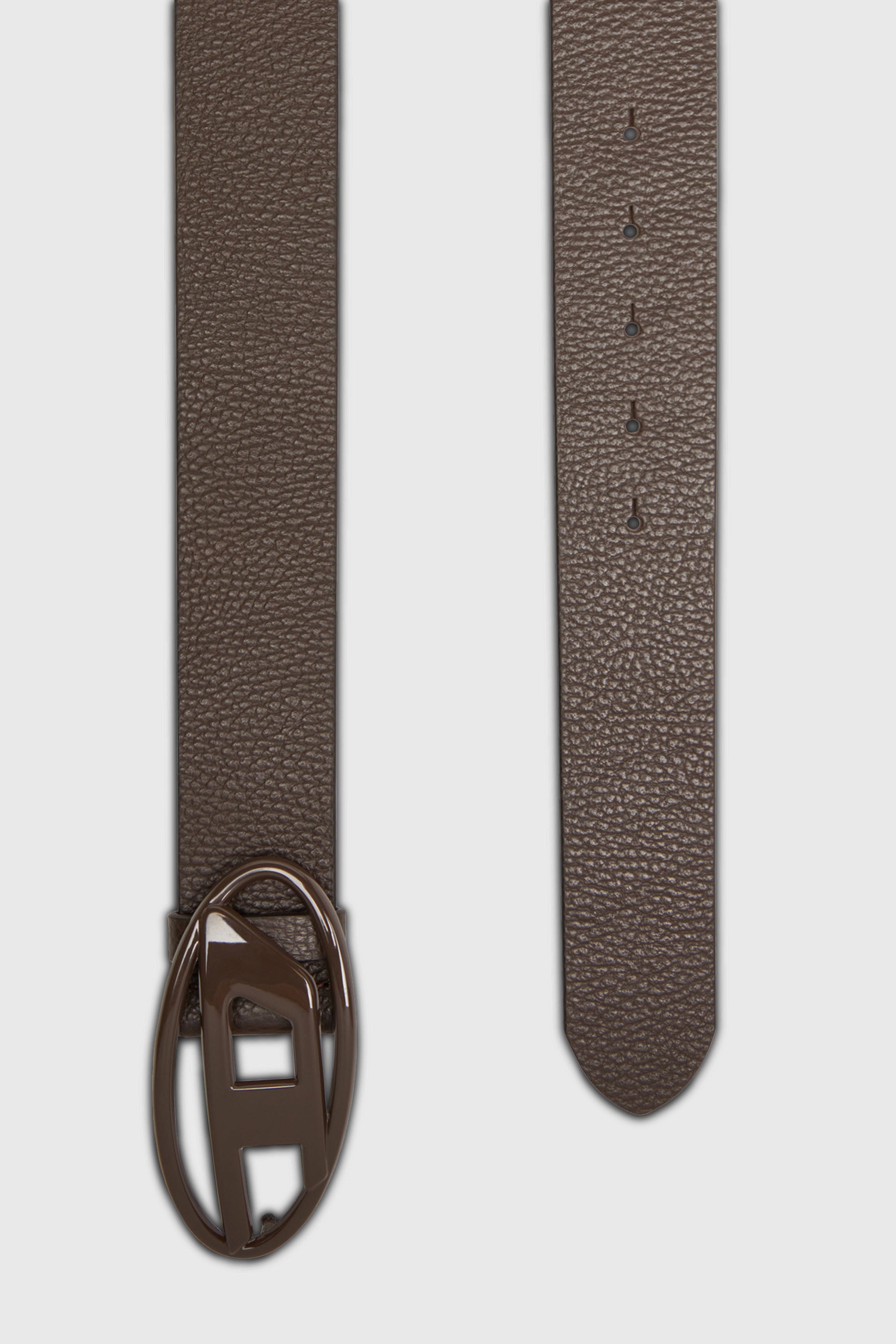 Diesel - B-1DR, Ceinture 4 cm en cuir  avec boucle &agrave; logo Oval D mate Mixte in Marron - 2