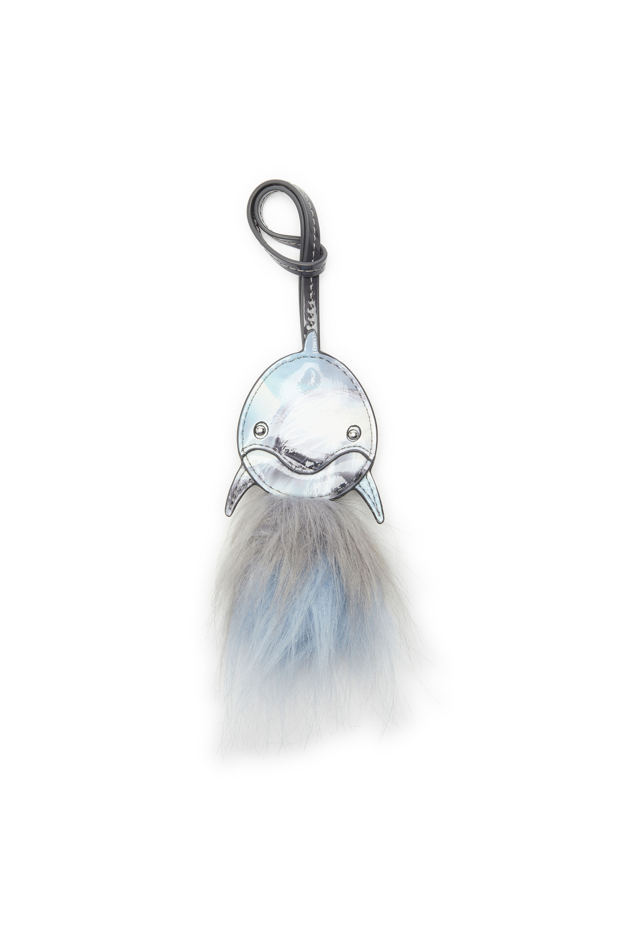 Diesel - FUR CHARMS II, Charm sac dauphin avec queue touffue Femme in Bleu - 5