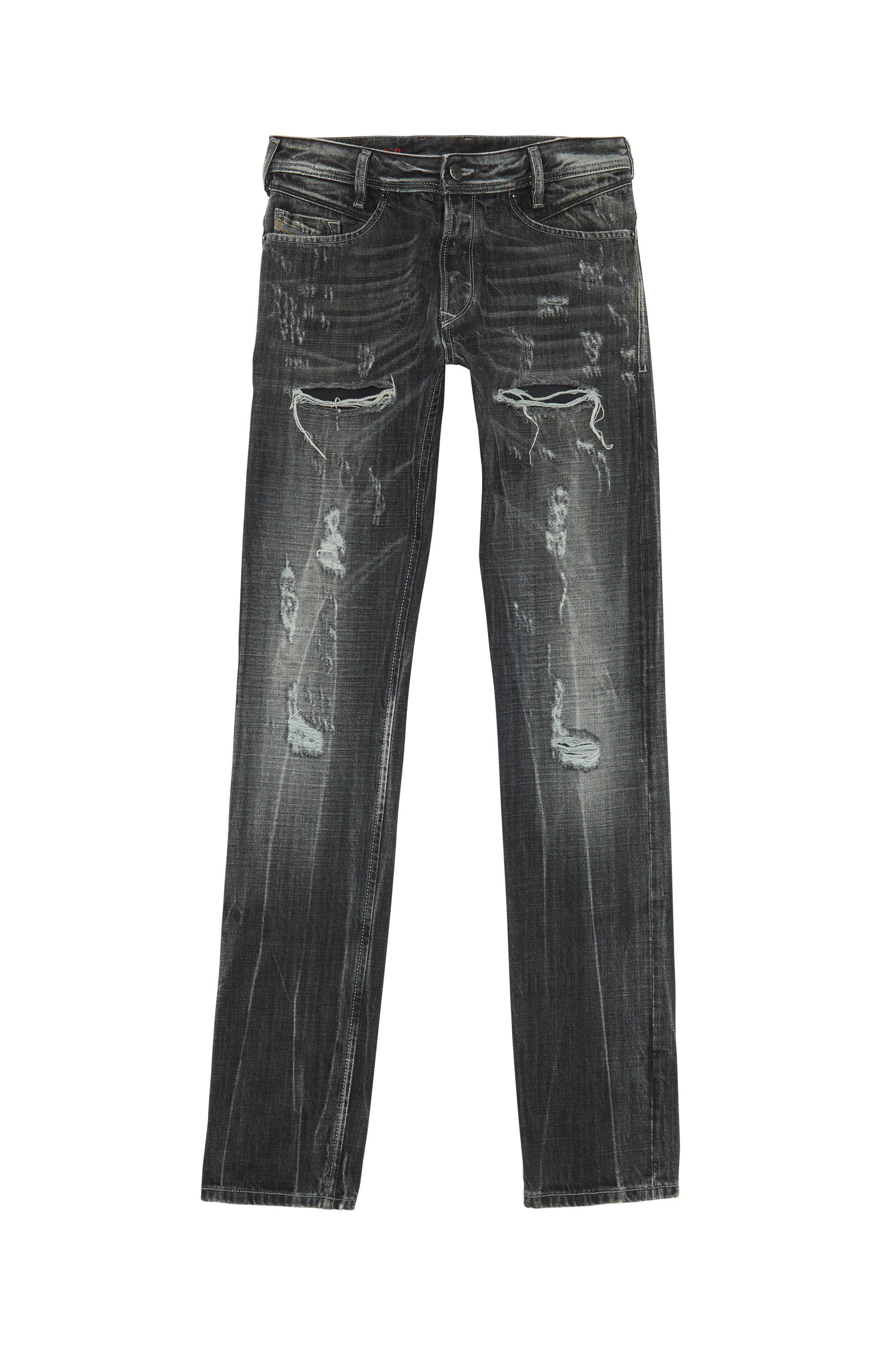 Diesel - POIAK, Homme - Jeans Noir/Gris foncé Homme in Noir - 1