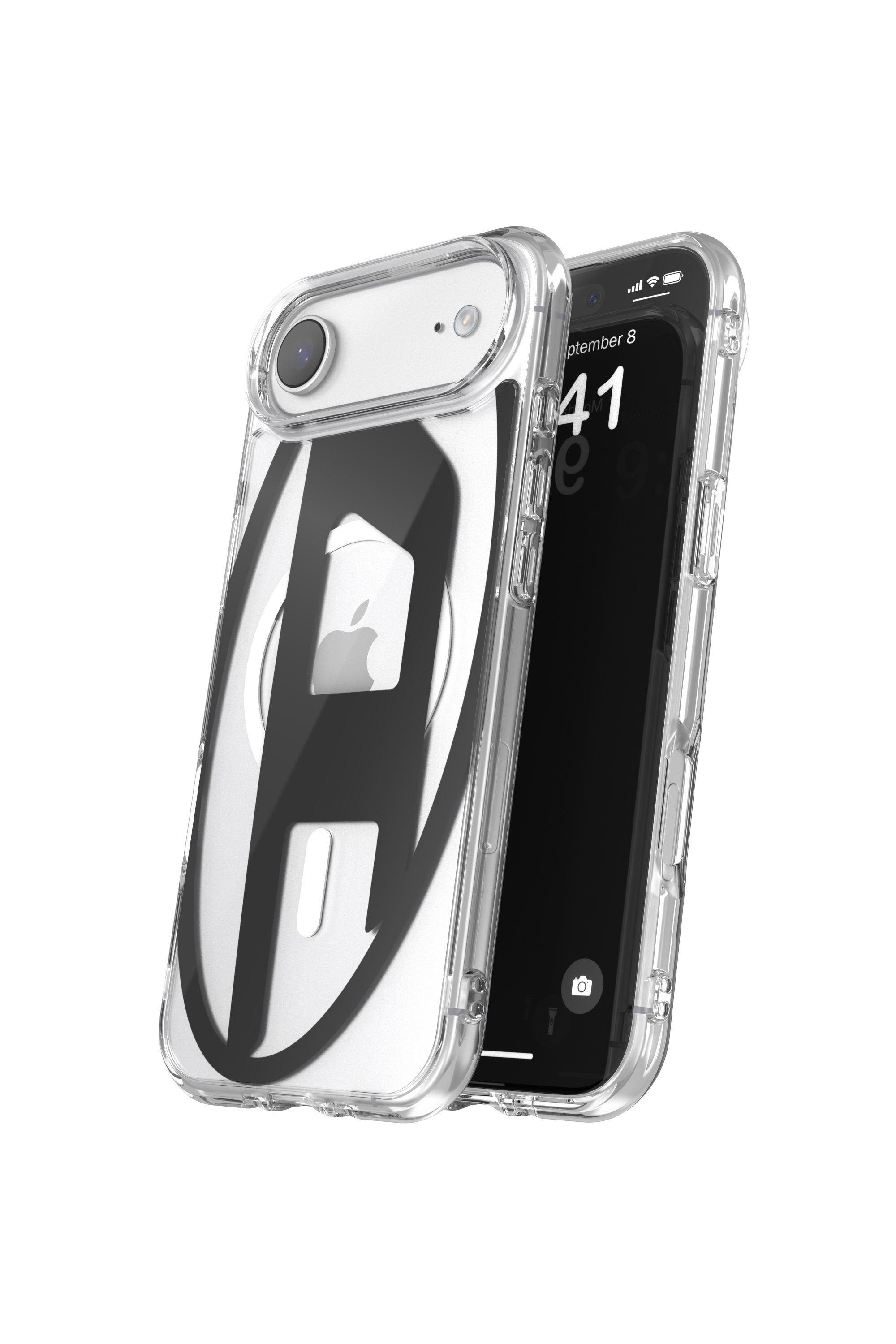 Diesel - 60416 AOP CASE, Étui métallique Oval D avec Magsafe pour iPhone 17 Air Mixte in Noir - 3