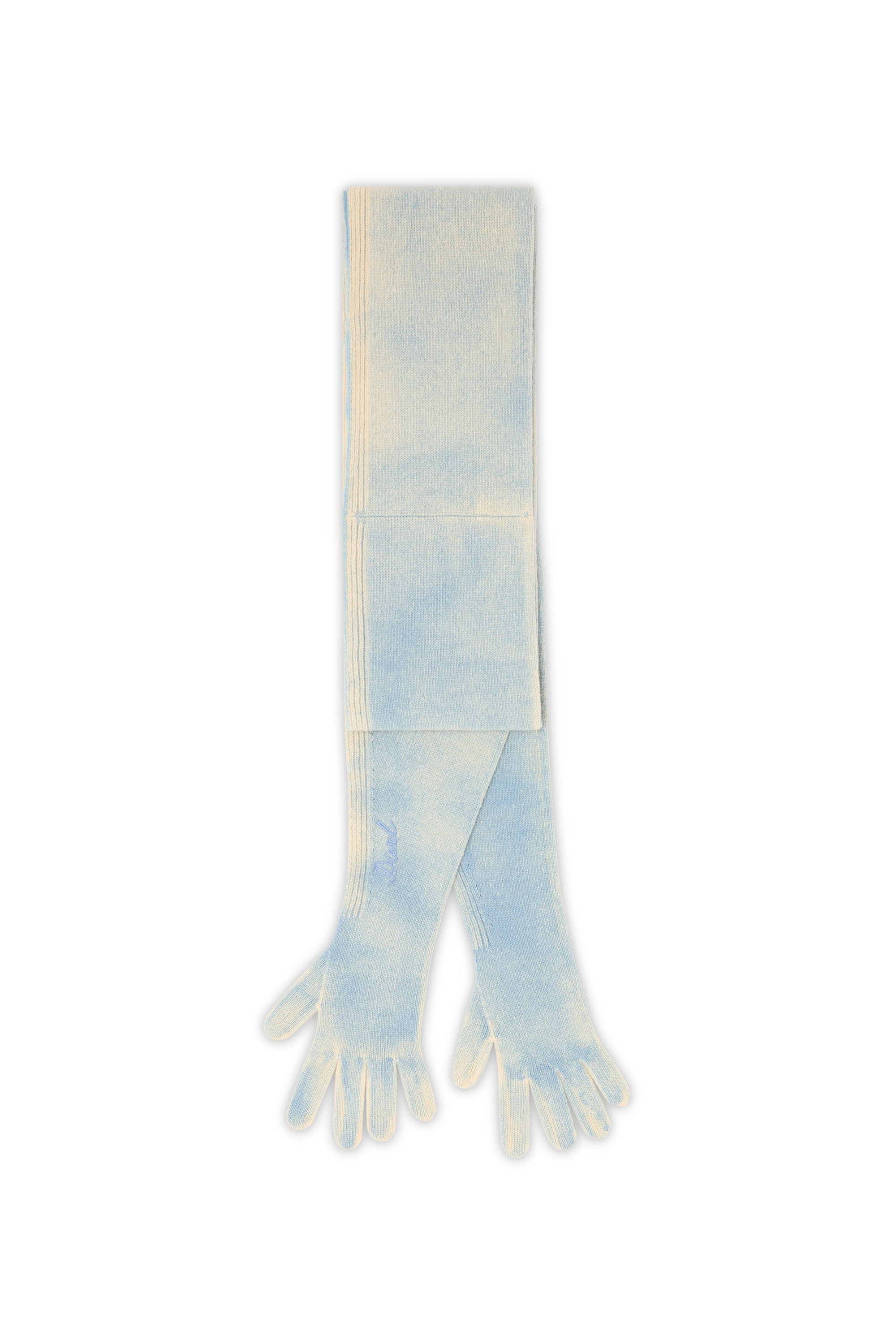 Diesel - K-EVIN, Gant-&eacute;charpe hybride en laine bicolore Mixte in Bleu - 1