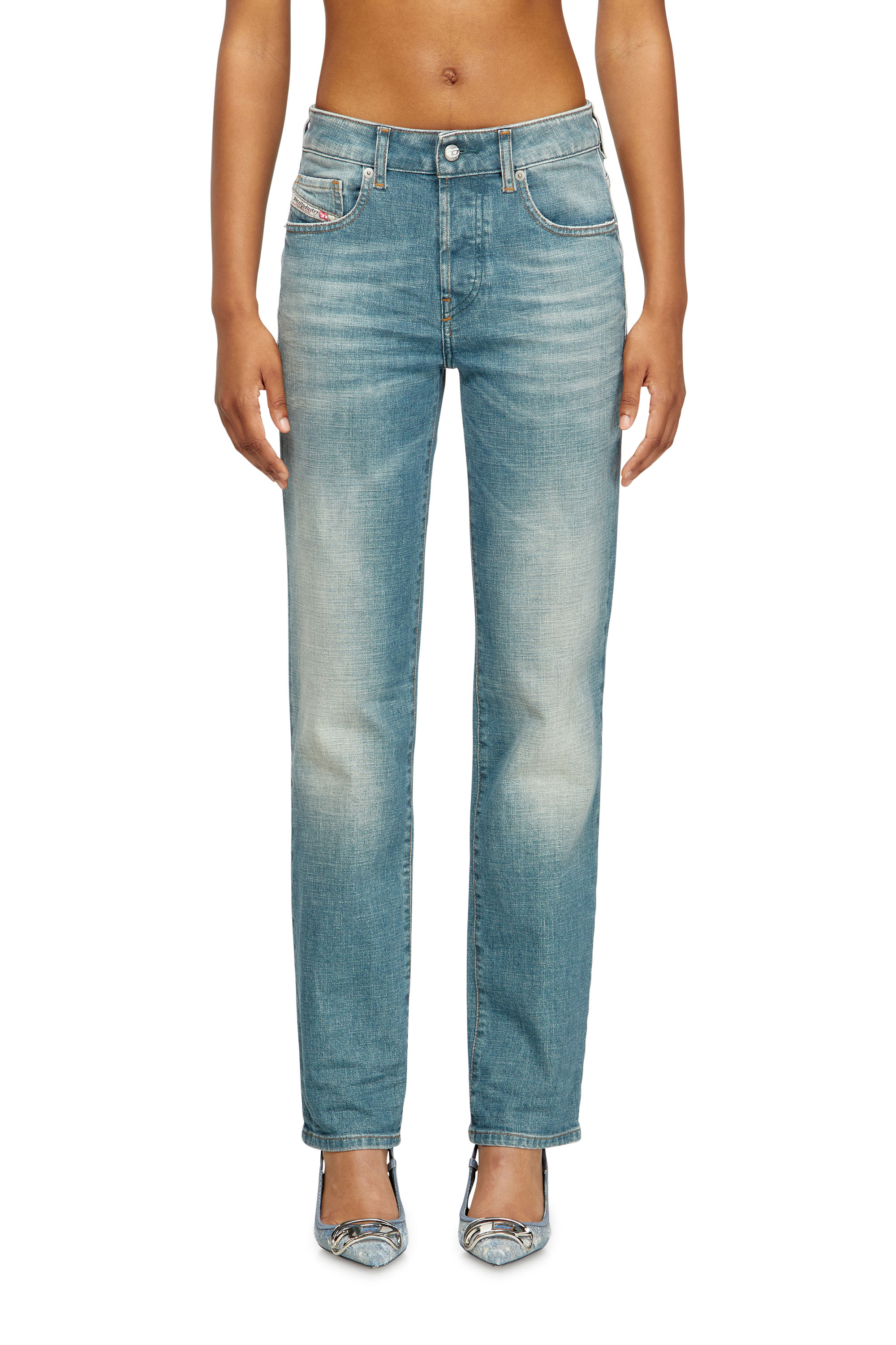 Diesel - Regular Jeans 1989 D-Mine 09M58 Femme, Bleu moyen - Image 1