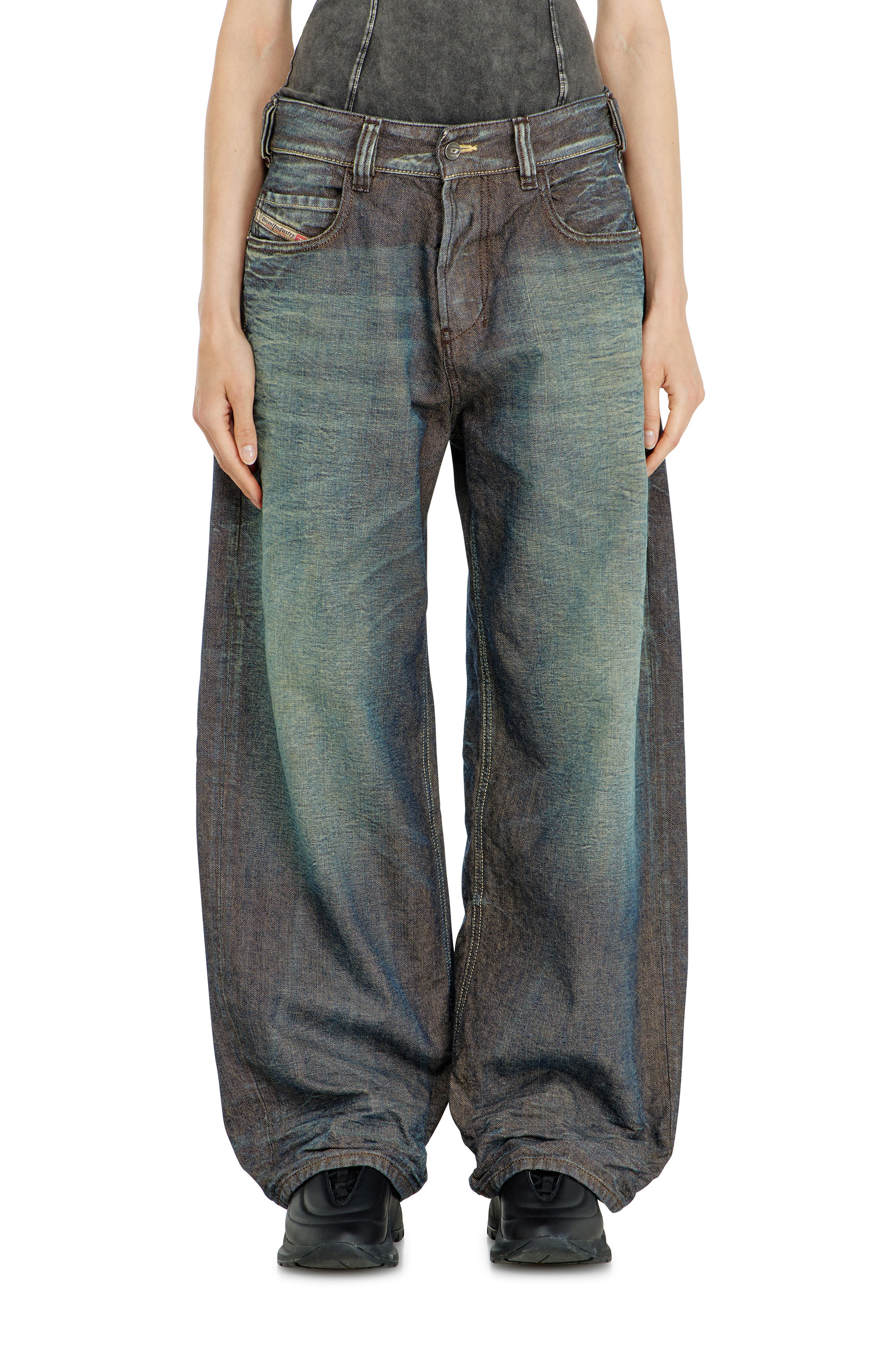 Diesel - Relaxed Jeans 1997 D-Enim-M 007EM Mixte, Bleu Fonc&eacute; - Image 6