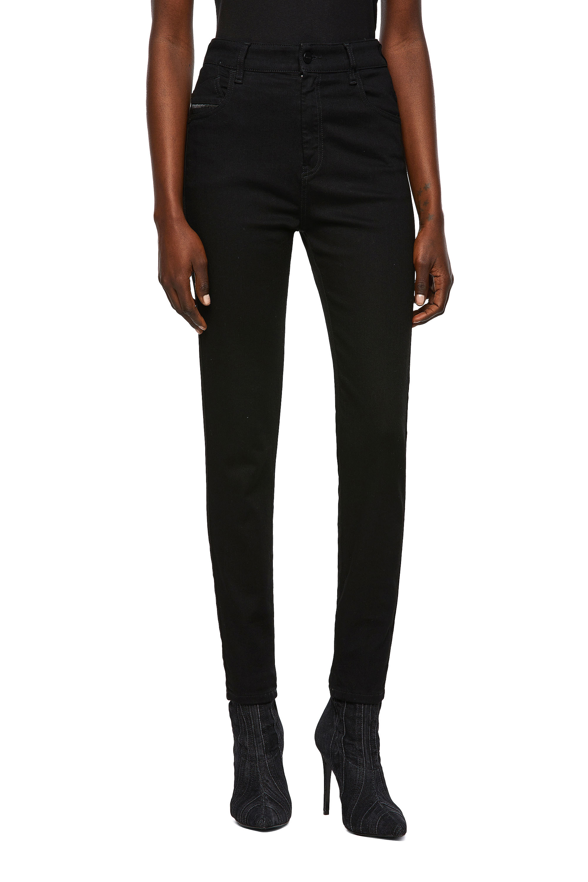 Slandy High 069EF, Noir/Gris foncé - Jeans