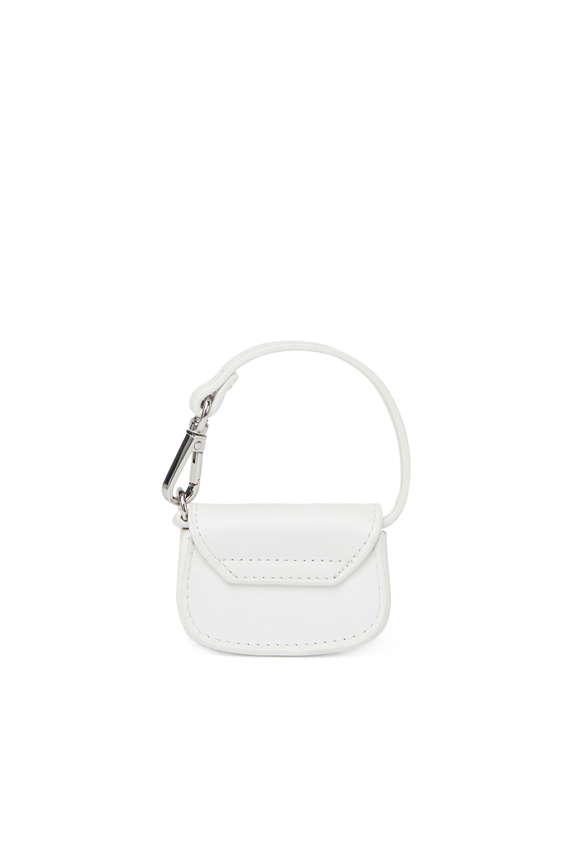 Diesel - 1DR MICRO, Breloque de sac en cuir Femme in Blanc - 2