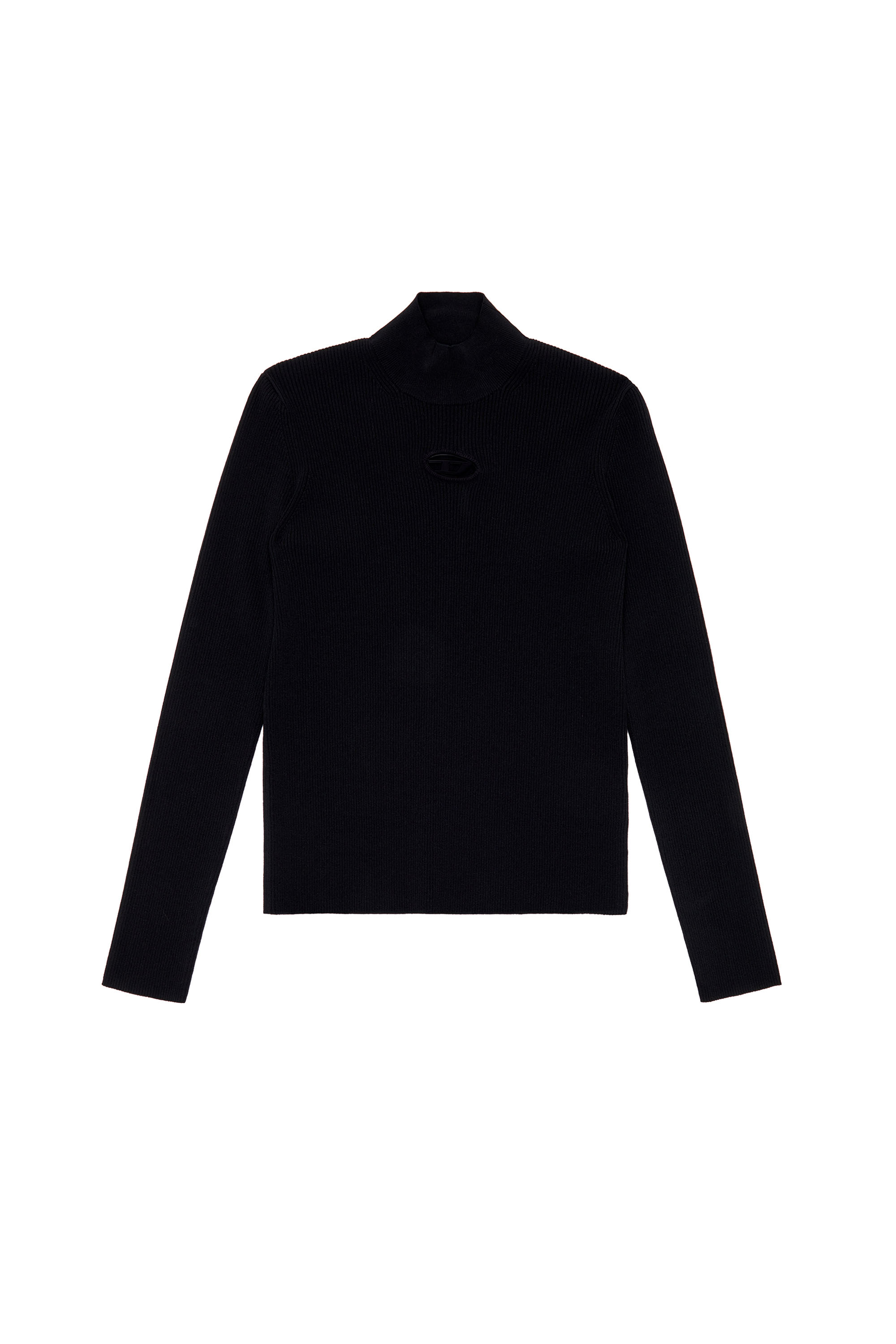 Diesel - K-ZACKARY, Pull à col montant avec Oval D Homme in Noir - 3