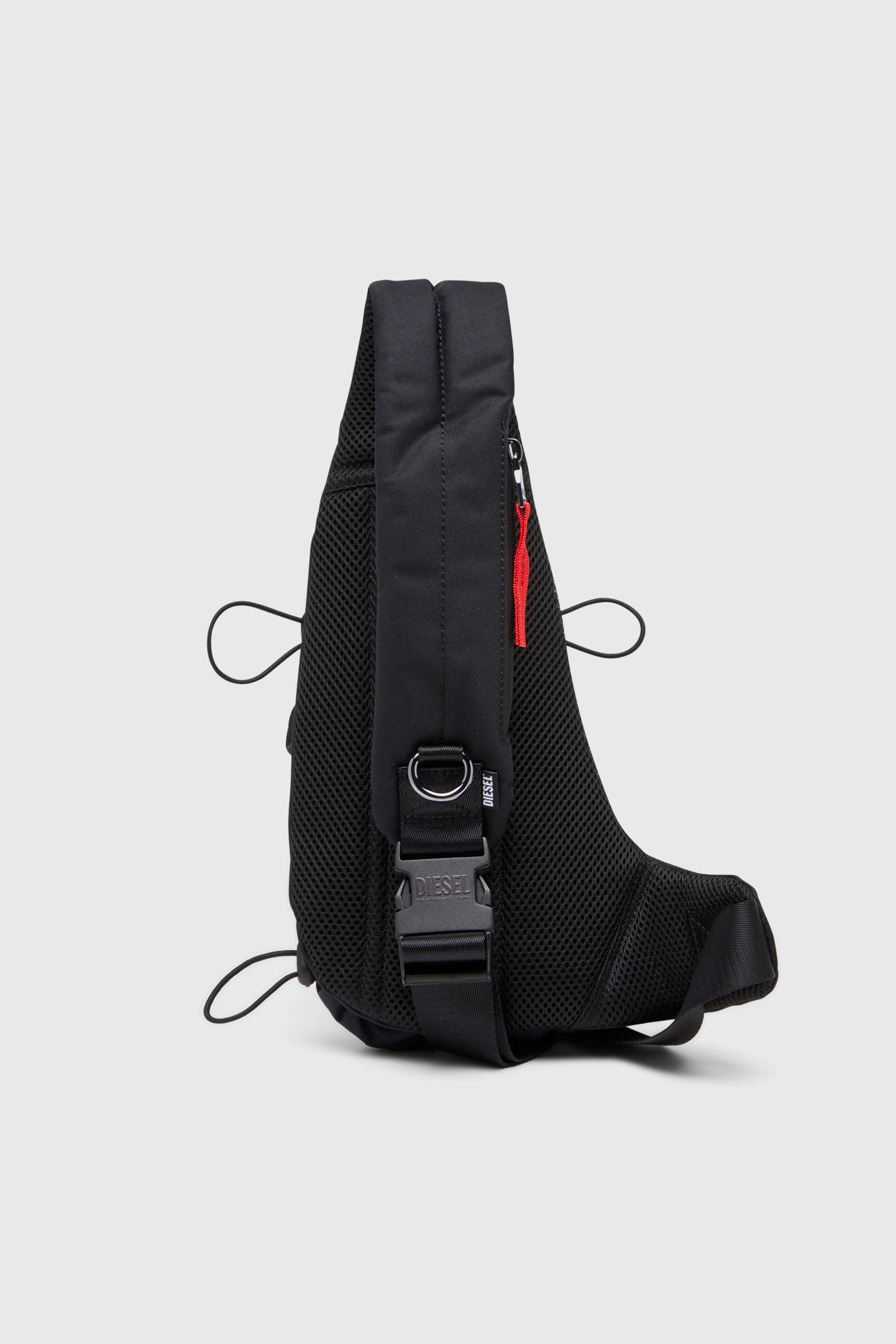Diesel - ZIP-D CROSSBODY X, Zip-D-Sac &agrave; bandouli&egrave;re en jacquard &agrave; carreaux Homme in Noir - 2